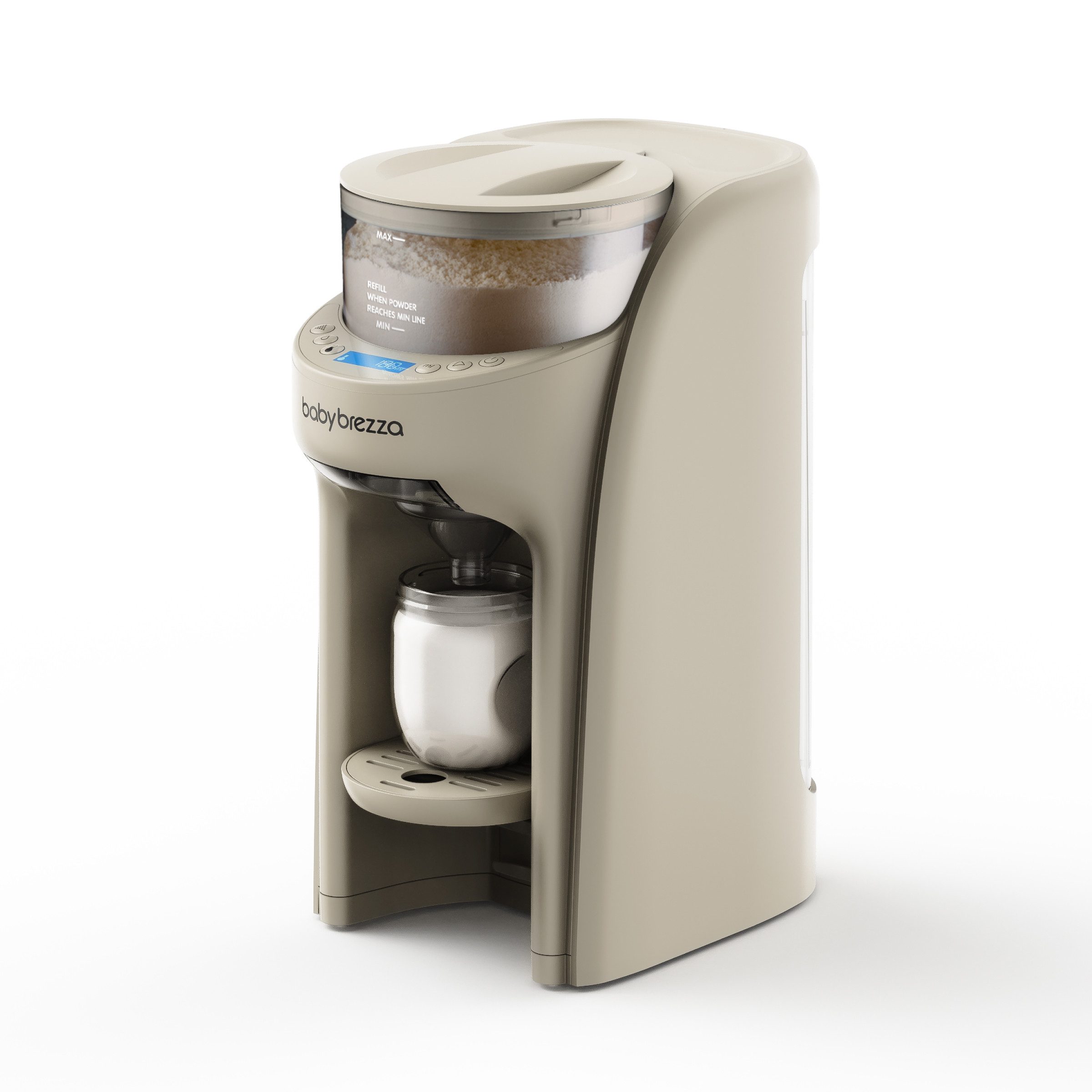 Baby Brezza Babyflaschenwärmer Automatischer Flaschenzubereiter mit Pulvermischung und Temperaturwahl, Zubereitung in Sekunden – ideal auch für nachts