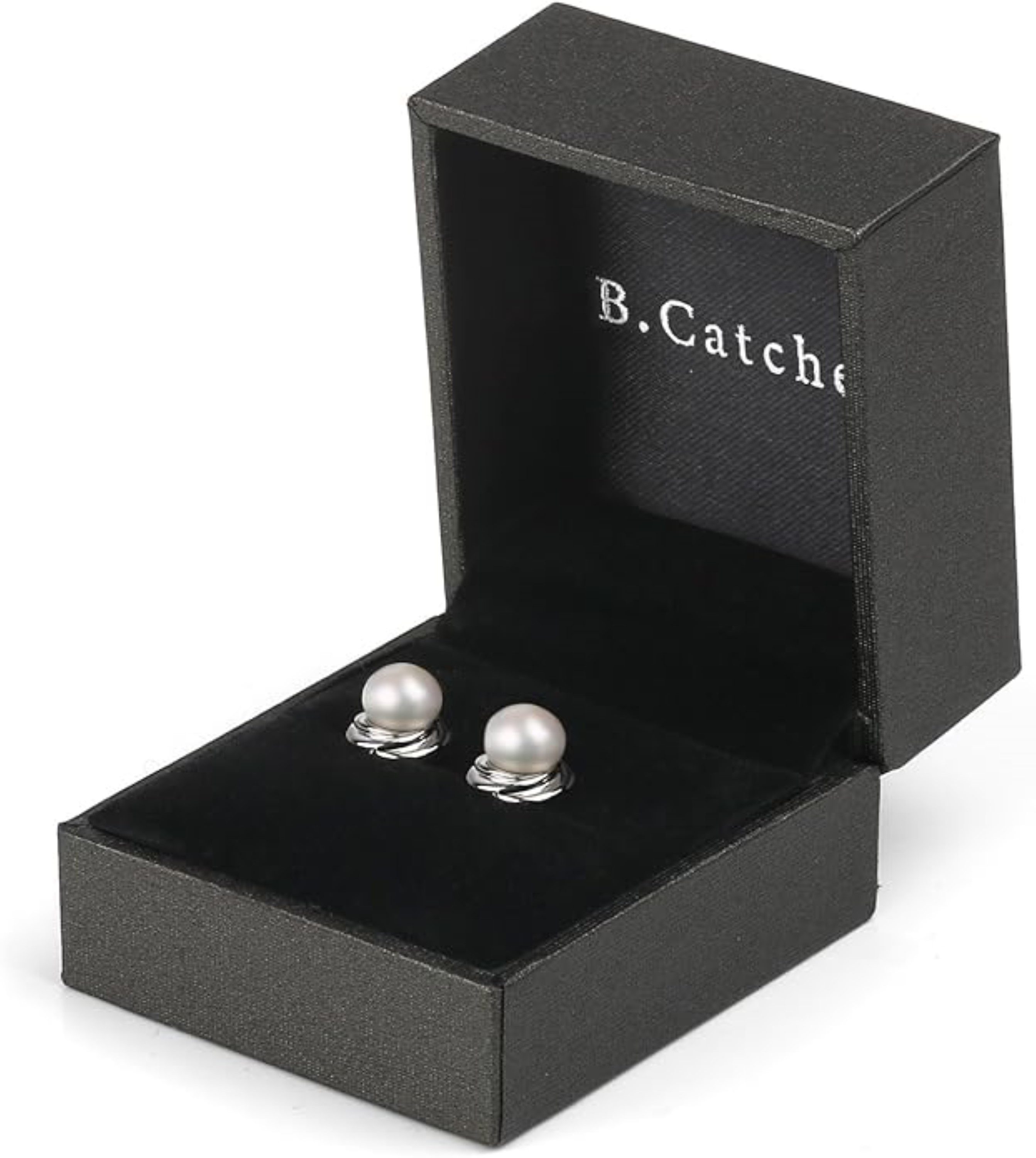 B. Catcher Paar Ohrstecker Süßwasserperlen Ohrstecker 925 Silber Damen Ohrringe (1 Paar Ohrstecker mit Geschenkbox, 2-tlg., 1 Paar Rosé Ohrstecker, ink. Geschen – Bild 5 von 5