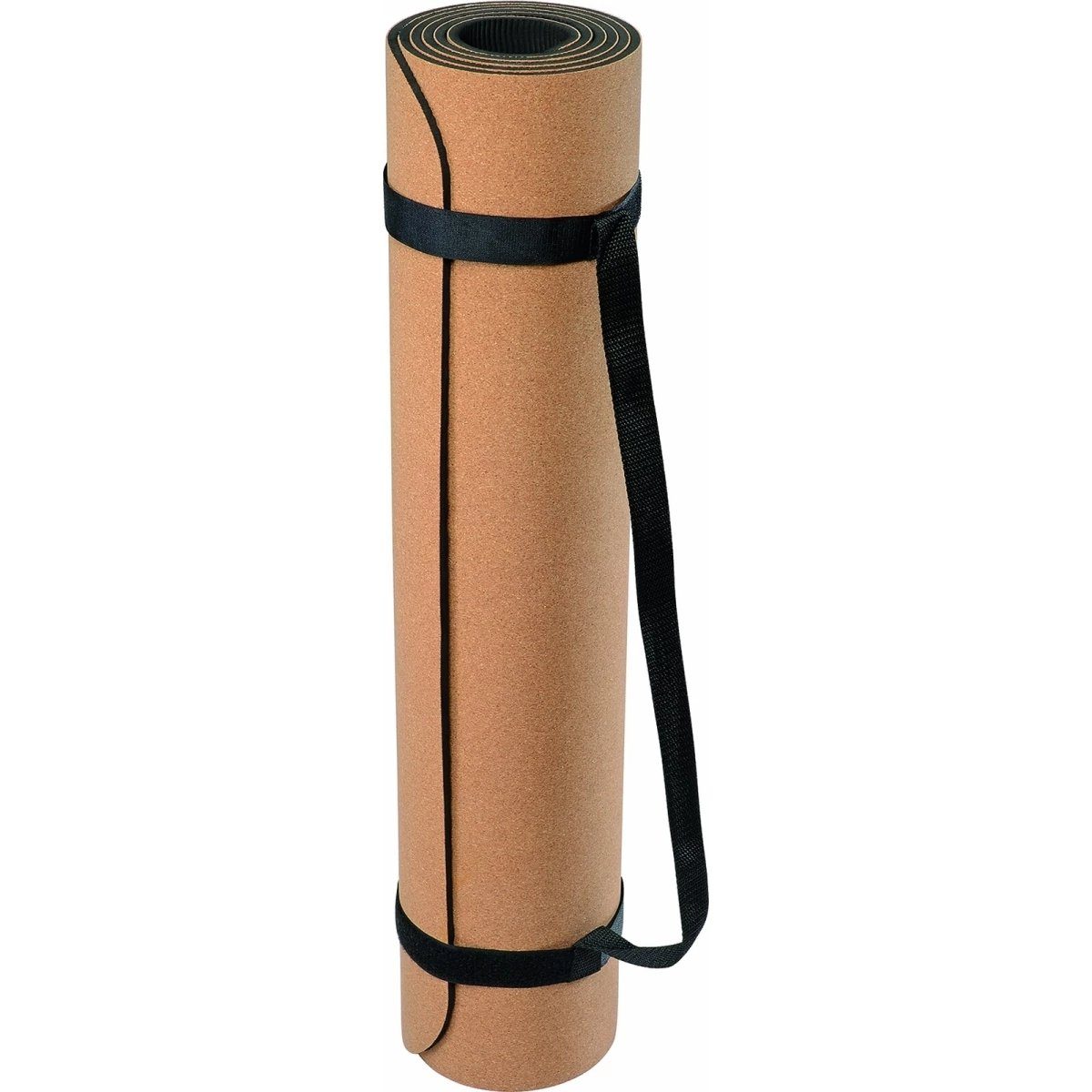Yogamatte Fitness Matte Fitnessmatte Kork Yoga Pilates Kork/grau TPE