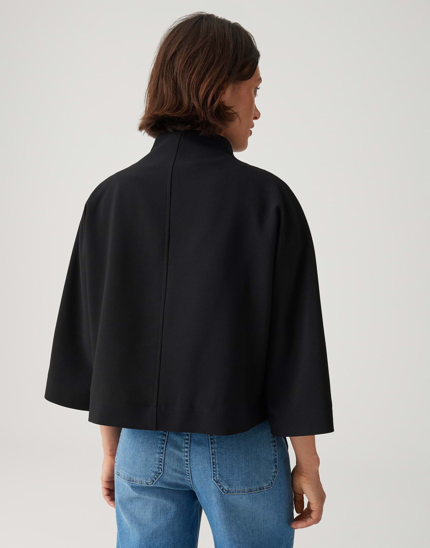 OPUS Jackenblazer Jacke mit Stehkragen und Reißverschluss Formstabile Qualität mit modernem Charakter