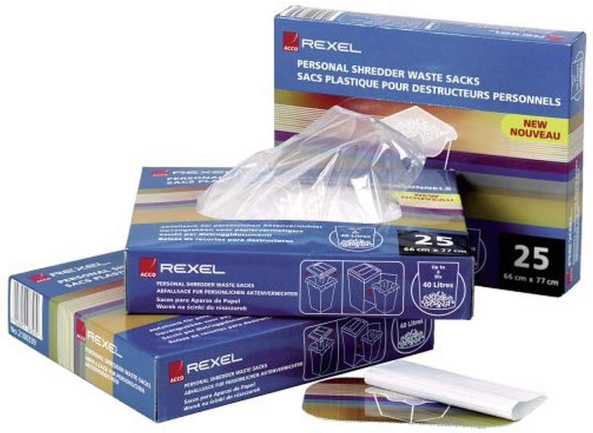 REXEL Aktenvernichter-Auffangbeutel Plastikabfallsack AS3000 175l VE=100 Stück