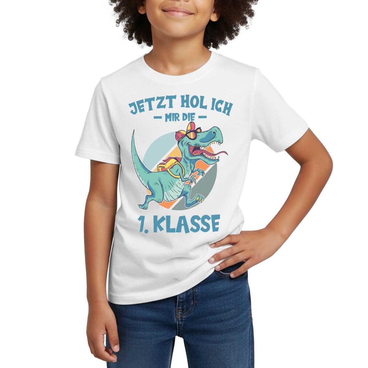 Spreadshirt T-Shirt Jetzt Hol Ich Mir Die 1. Klasse Einschulung Kinder T-Shirt (1-tlg) Fällt klein aus. Wir empfehlen, eine Größe größer zu bestellen.