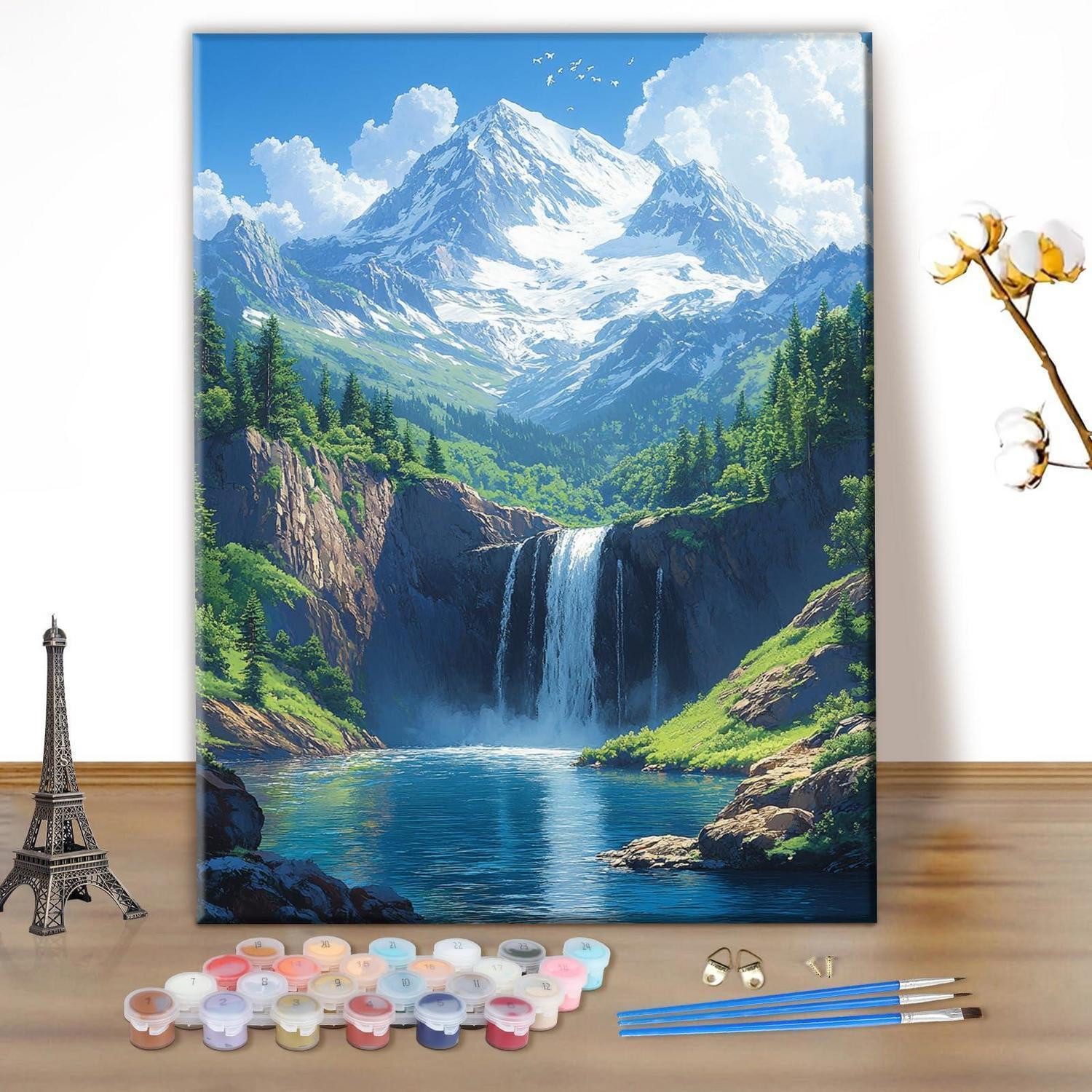 LuxusKollektion Malen nach Zahlen Malen nach Zahlen Landschaft 30x40cm (1-St)