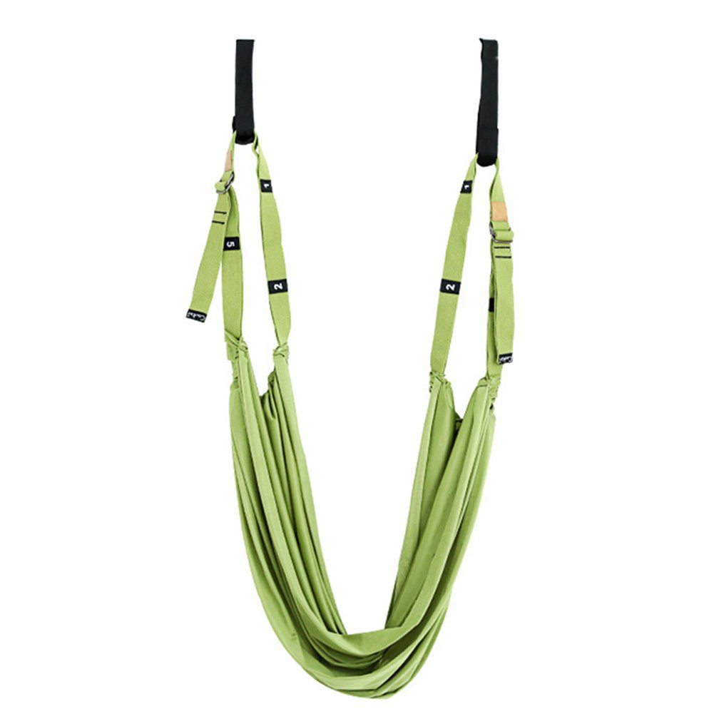 Blusmart Gymnastikbänder Bunte Aerial-Yoga-Hängematte, Hochelastisches, Verstellbares green
