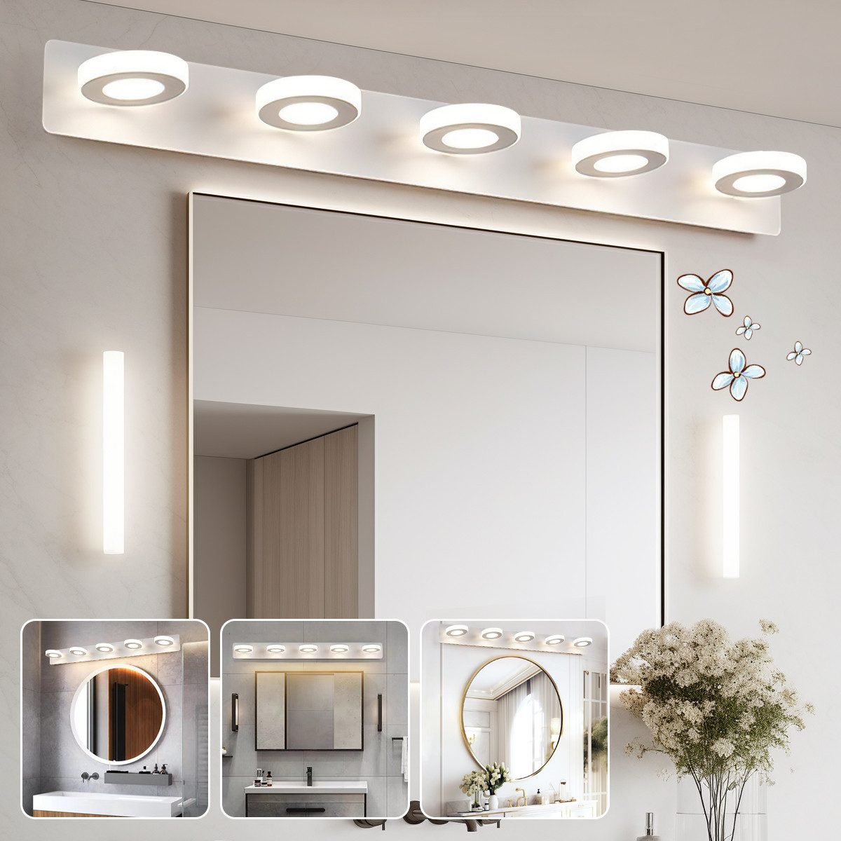 ZEUOPQ LED Wandstrahler Spiegelleuchten LED Badezimmer günstig online kaufen