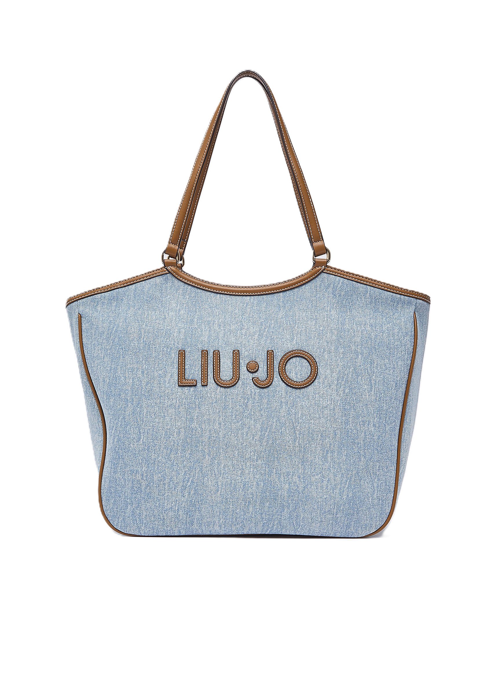 Liu Jo Schultertasche Große Bag aus Denim - Tasche Damen - Shoppernag - Denimtasche