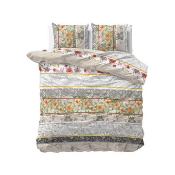 Bettwäsche Sleeptime Monica- Bettbezug +Kissenbezüge, Sitheim-Europe, Baumwollegemischt, 3 teilig, Weich, geschmeidig und wärmeregulierend