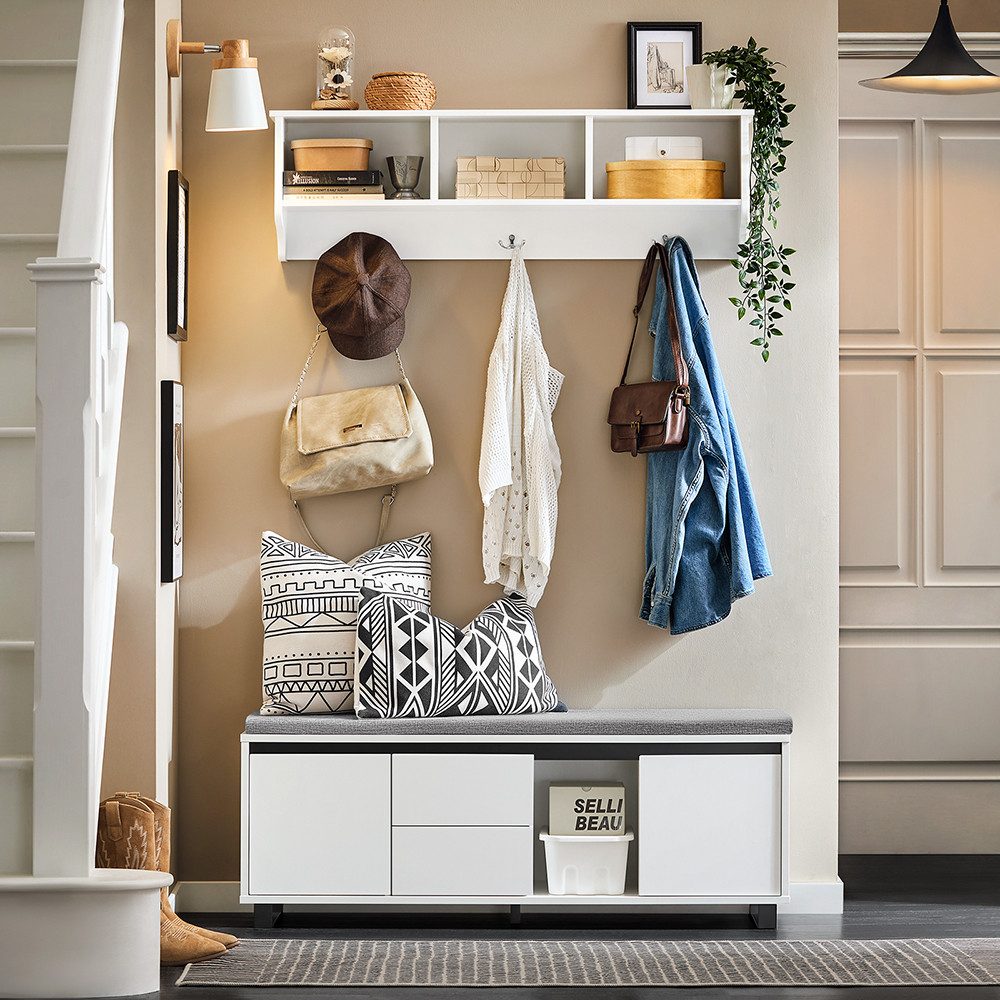 SoBuy Schuhbank FSR176, mit Sitzfläche schuhschrank Schuhregal mit sitzbank günstig online kaufen