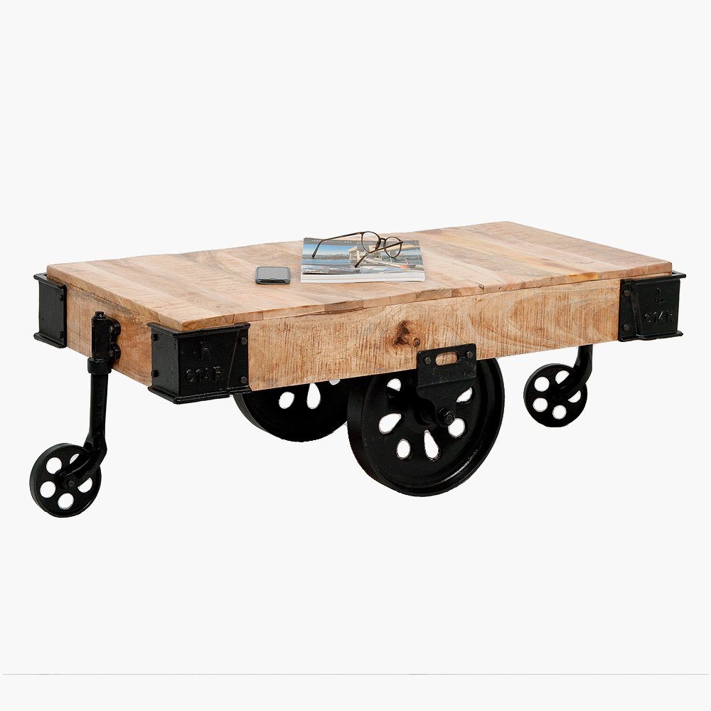 LebensWohnArt Couchtisch Couchtisch OSA Mango ca. 120x60cm