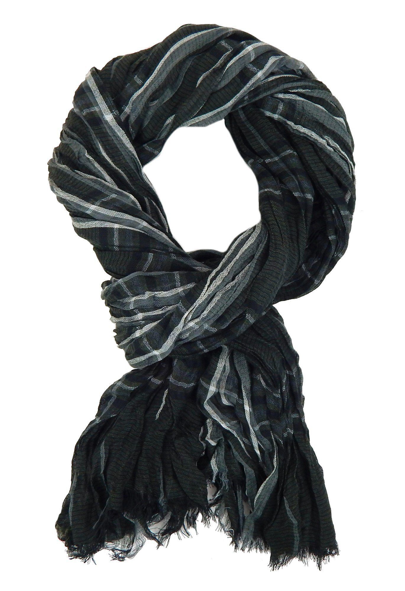 Ella Jonte Modeschal, leichter Herrenschal gestreift Baumwolle Viskose günstig online kaufen