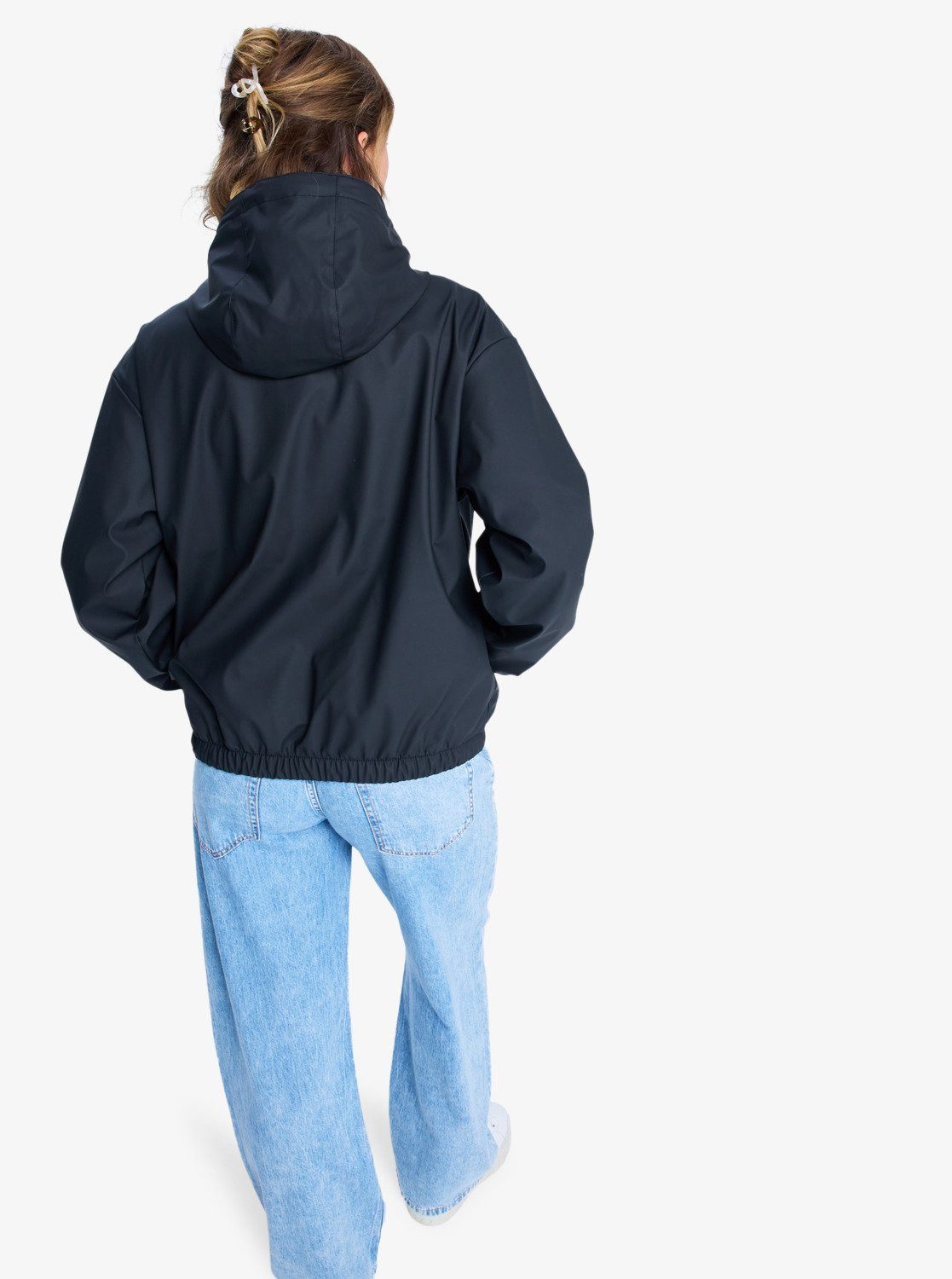 Roxy Windbreaker WAIT FOR ME mit Kapuze, wasserabweisendes Obermaterial aus Polyurethan, hüftlang
