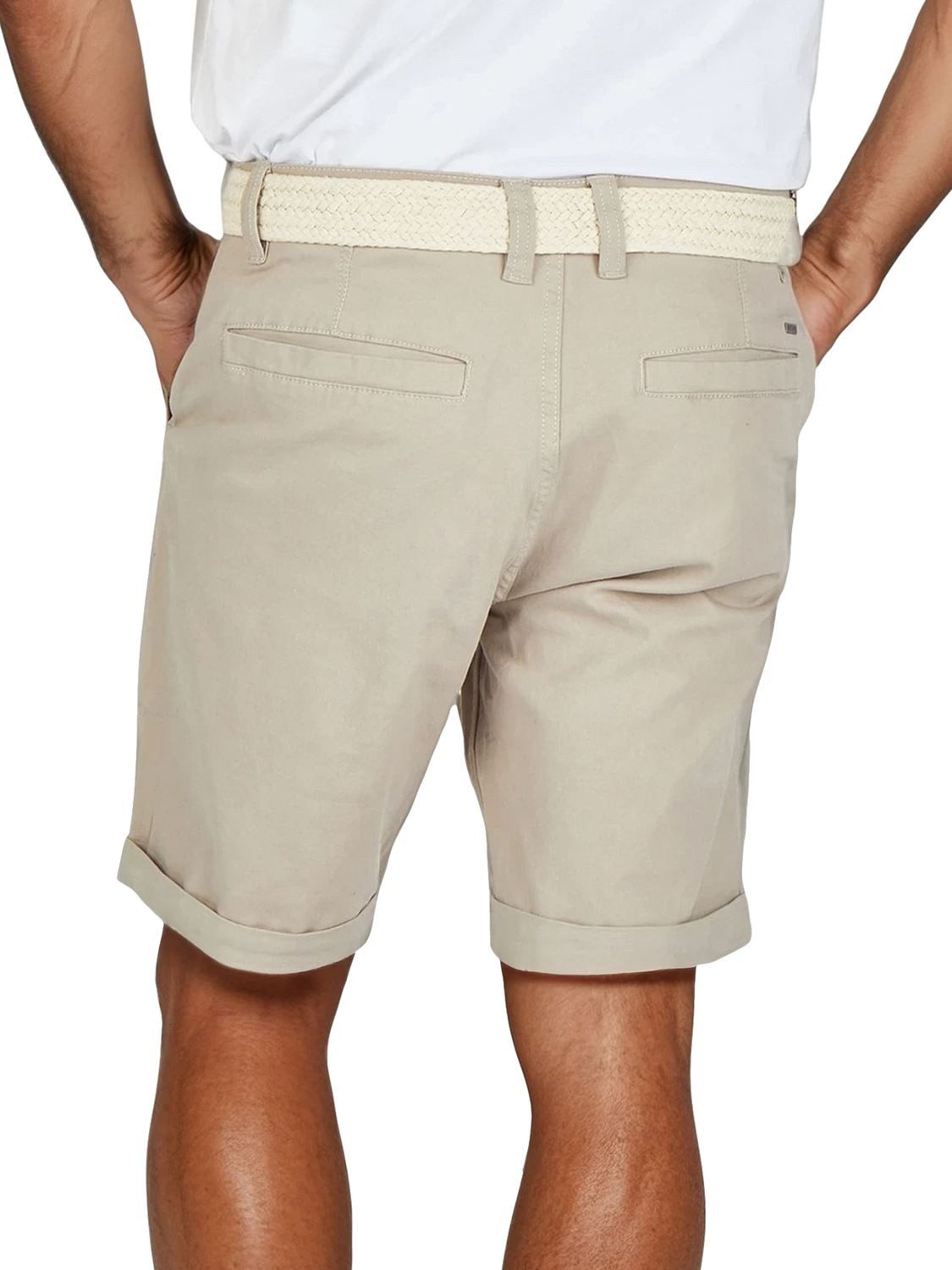 DENIMFY Chinoshorts Herren Chino Shorts DFLio Regular Fit Bermudashorts mit Gürtel