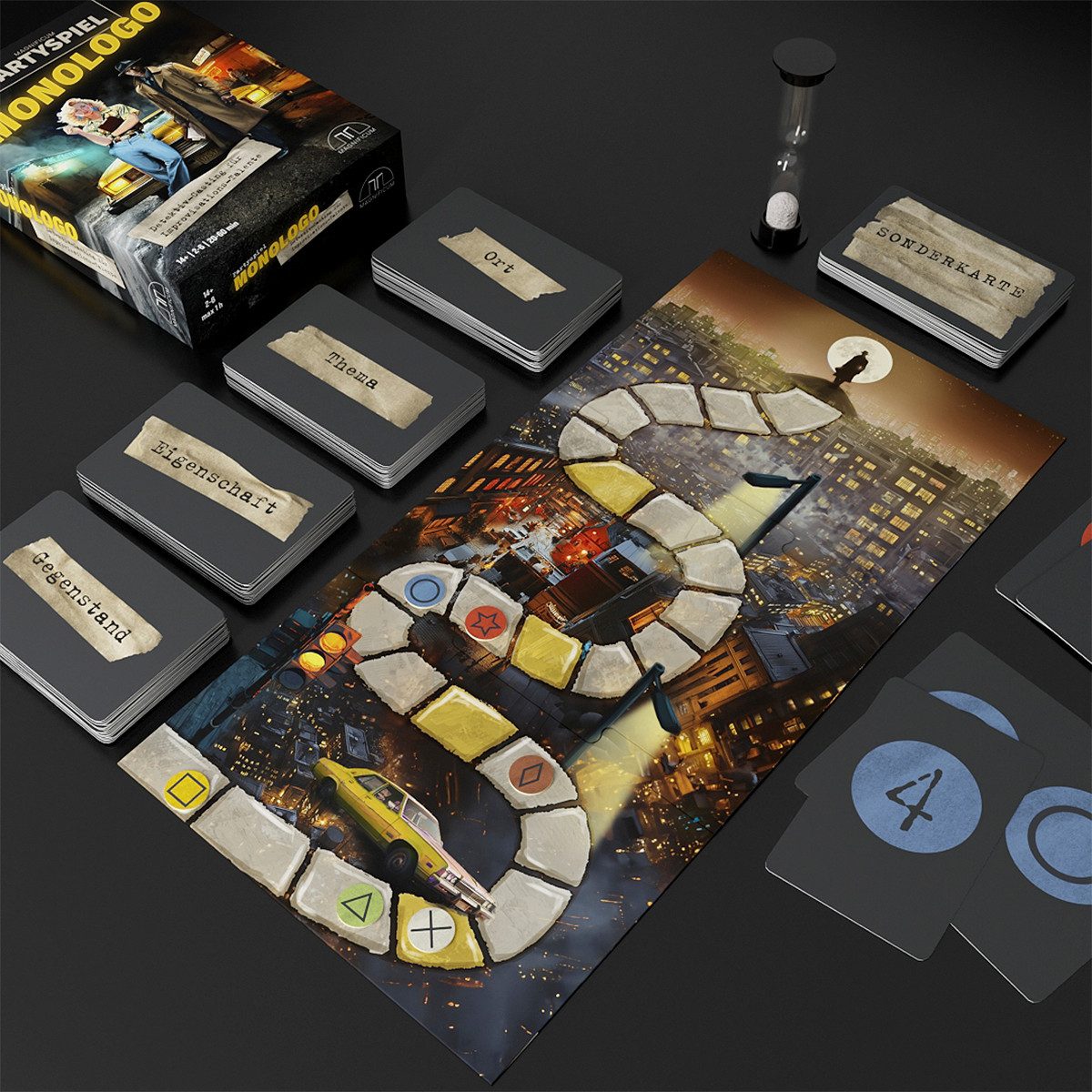 MAGNIFICUM Spiel Partyspiel / Castingspiel, MONOLOGO – Partyspiel für Improvisations-Talente, Made in Germany