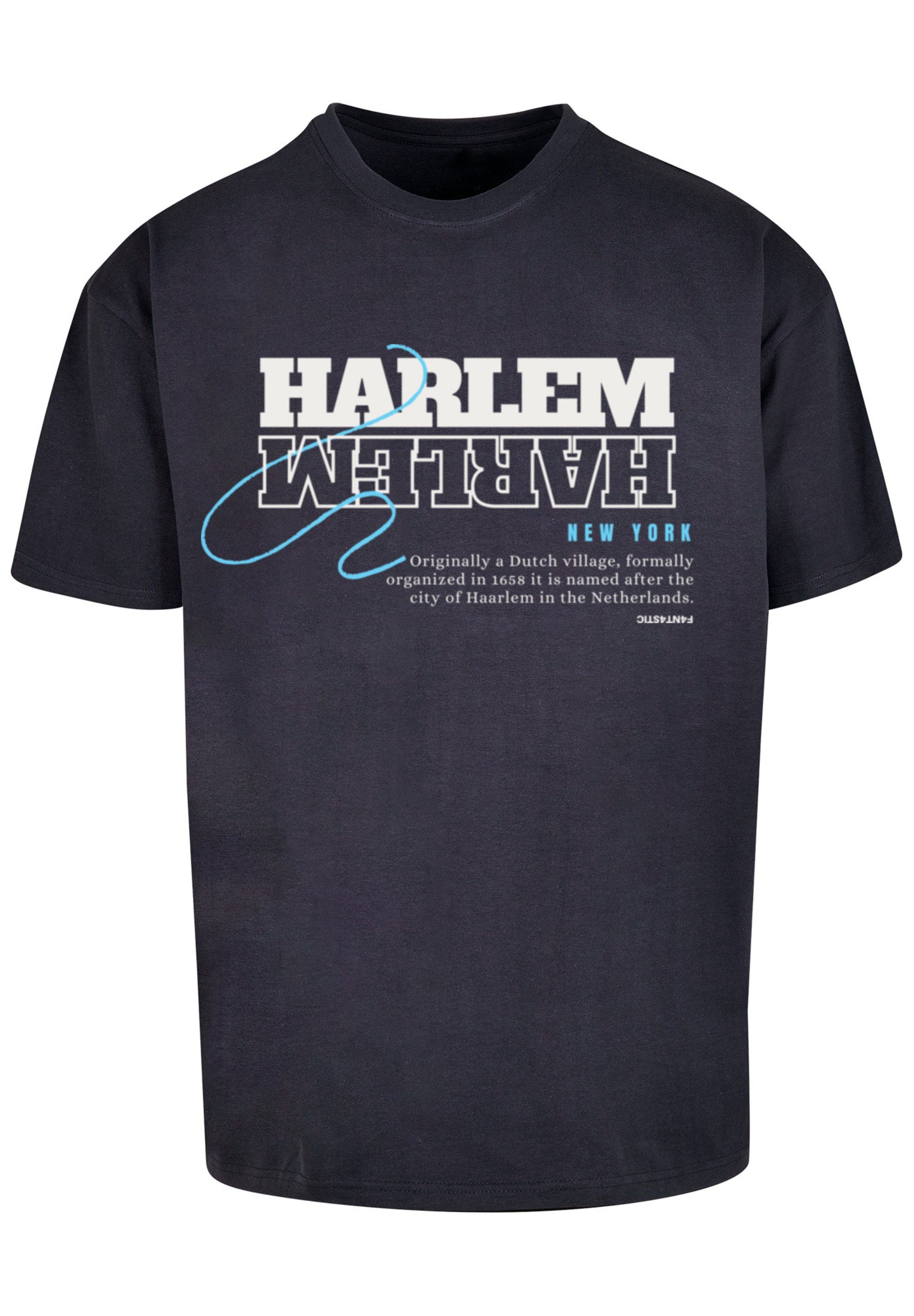 Harlem OVERSIZE F4NT4STIC navy TEE Print T-Shirt