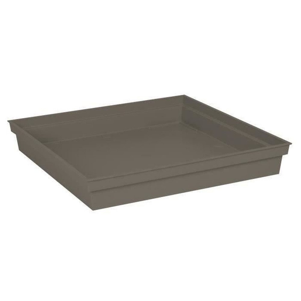 EDA Übertopf EDA Toskana-Untertasse, quadratisch - 40 cm - Taupe