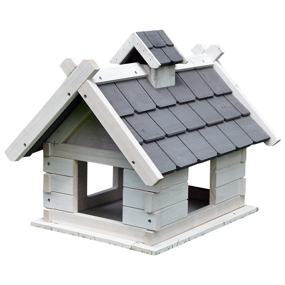 Vogelhaus Vogelfutterhaus Vogelvilla Vogelhaus Holz mit Dach Vogelhäuschen
