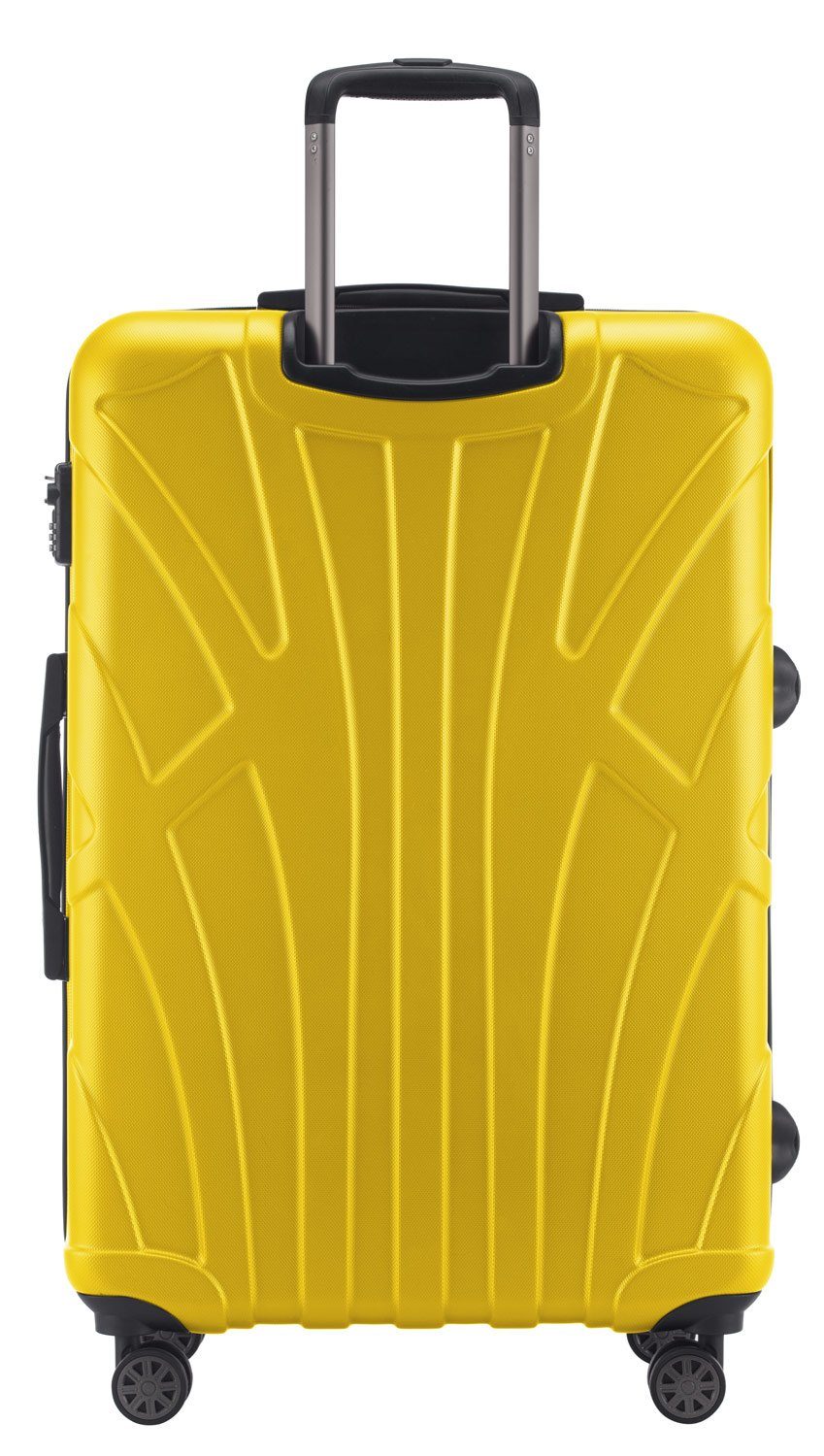 Leicht, TSA Zahlenschloss, S1, - Rollen, Suitline 96 Liter Erweiterbar, 76 110 ca. 4 Packvolumen Robust, Gelb cm, Trolley