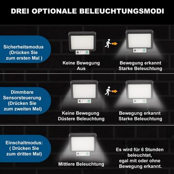 WILGOON Wandleuchte Solarlampen für Außen, 56 LED Aussen, Bewegungsmelder