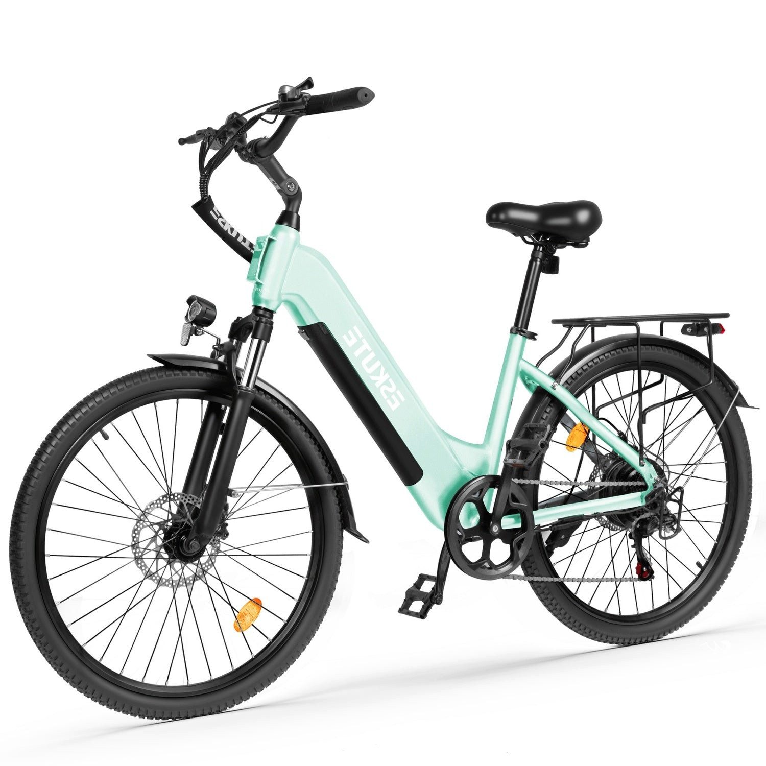 Eskute E-Bike C202 250W 48V 17.5Ah Elektrofahrrad, 20 Zoll mit Scheibenbremsen, 7 Gang, 840,00 Wh