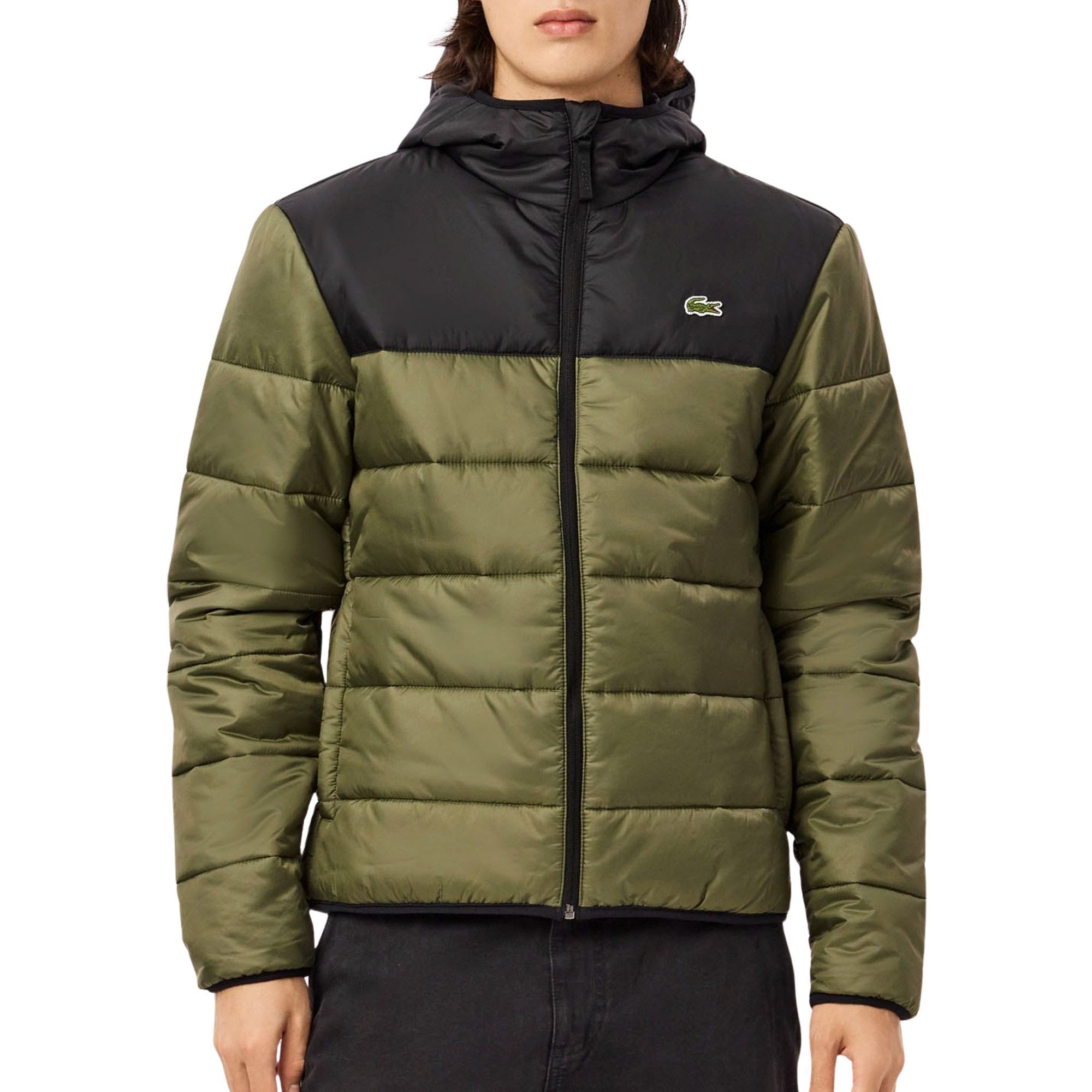 Lacoste Trainingsjacke Herren Waterrepellent Hooded Puffer Jacke
