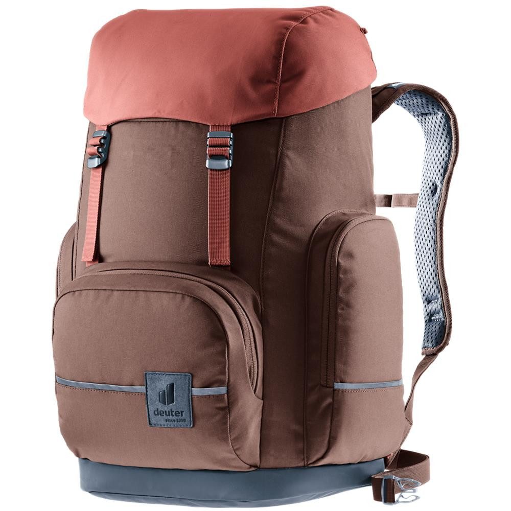 deuter Schulrucksack Scula Schulrucksack 30 L mit Tabletfach und Reflektoren, Active Fit, Brotzeitfach, Schlüsselclip, TPU-Bodenplatte