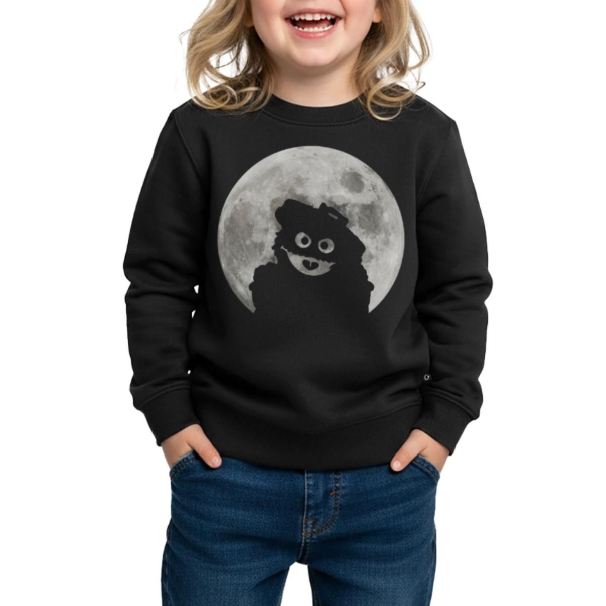 Spreadshirt Sweatshirt Sesamstraße Oskar In Einer Vollmondnacht Kinder/Teenager Premium Pullo (1-tlg)