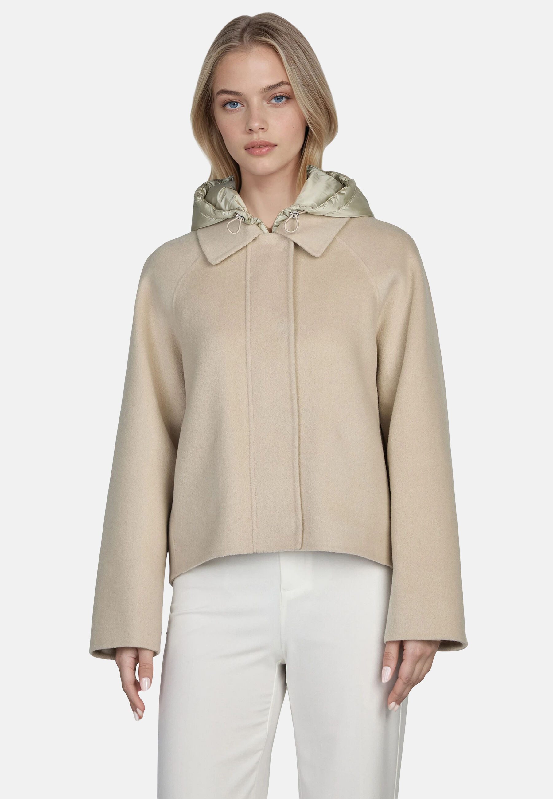 Blonde No.8 Wolljacke BEREN mit abnehmbarer Kapuze
