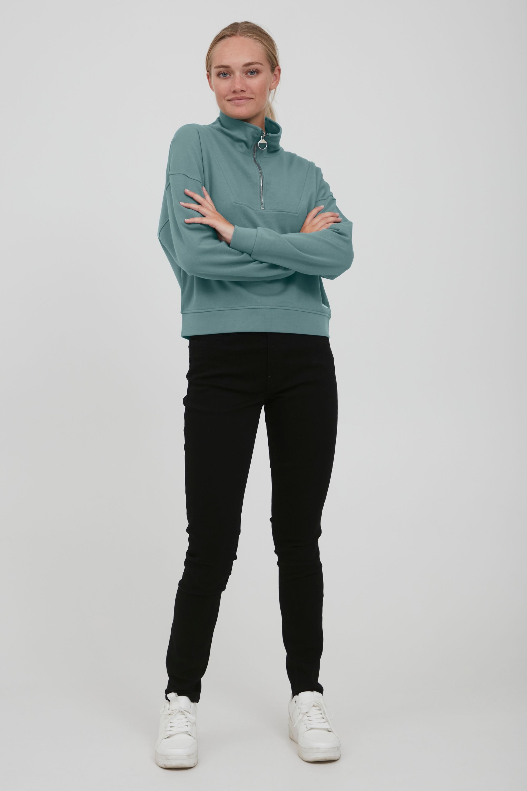 OXMO Troyer OXGrethe Sweatpullover mit Stehkragen / Troyer
