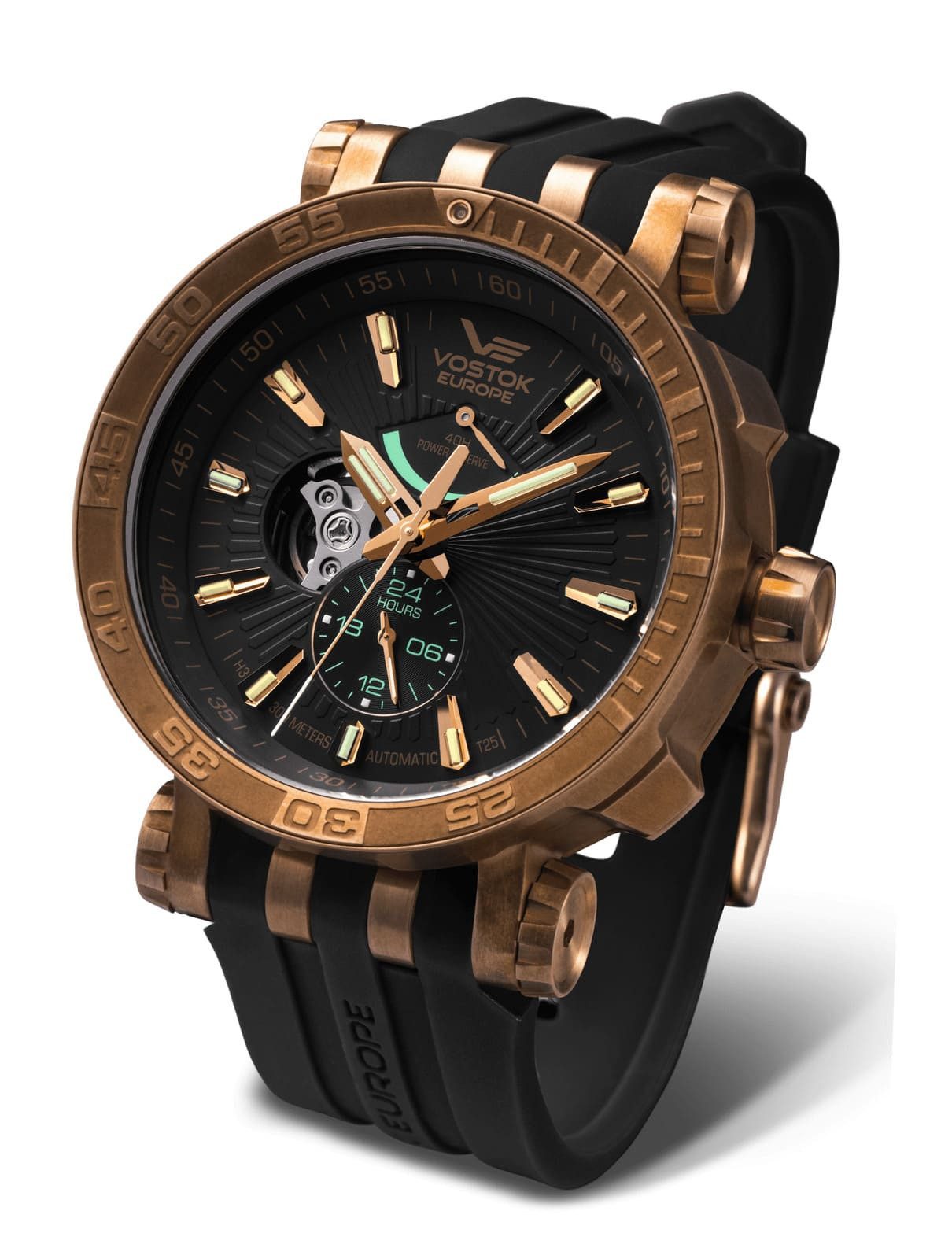 Vostok Europe Automatikuhr Energia Rocket 575O540-L – Bronze Herrenuhr, 48 mm