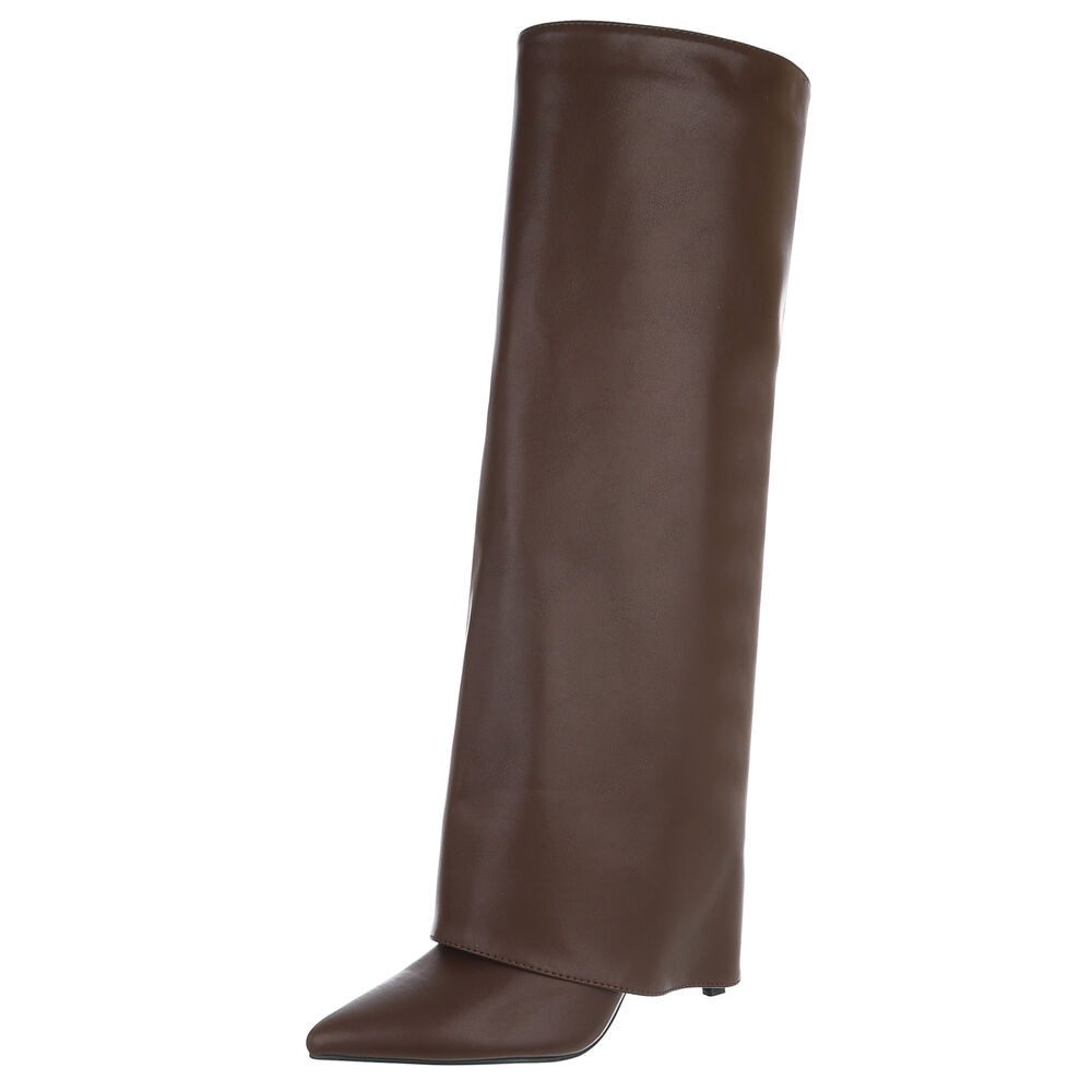 Ital-Design Moderne Damen-Stiefel mit spitzem Zehenbereich günstig online kaufen