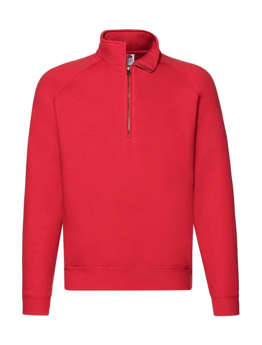 Fruit of the Loom Sweatshirt Premium Zip Neck Raglan Sweat