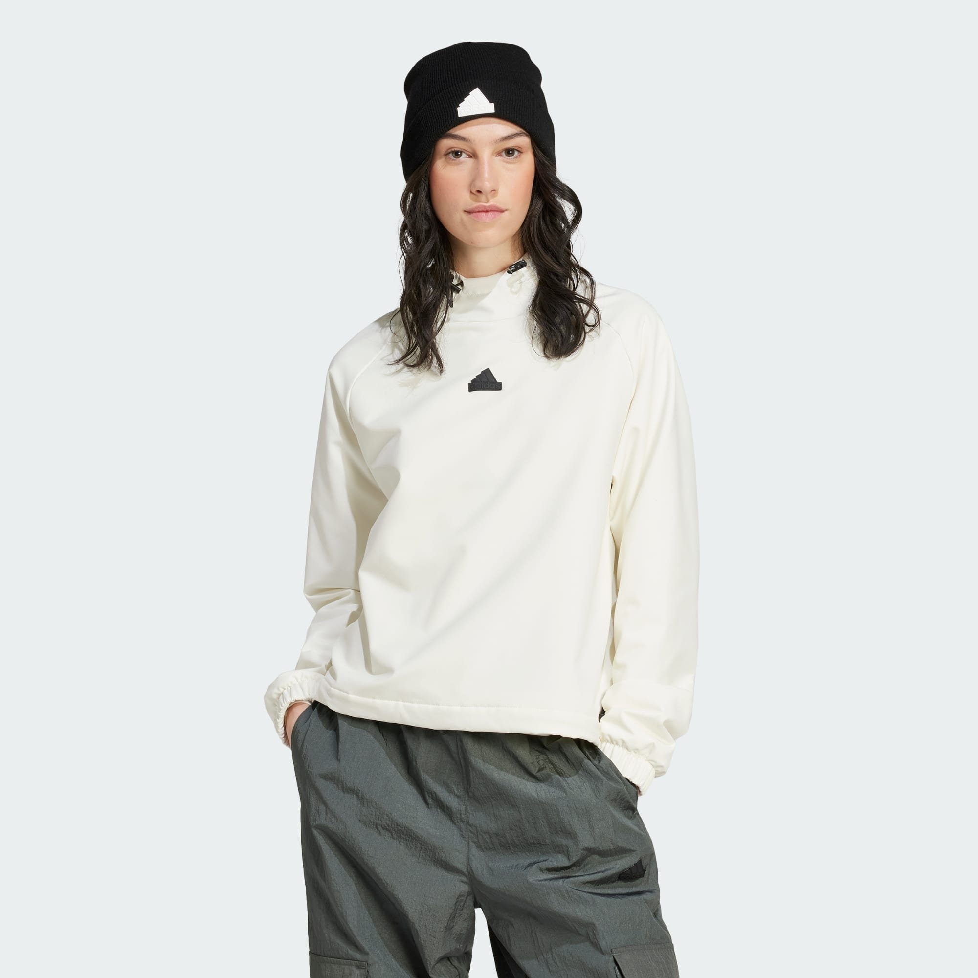adidas Sportswear Hoodie CITY ESCAPE BUNGEE CORD HOODIE Off White | Sweatshirts
