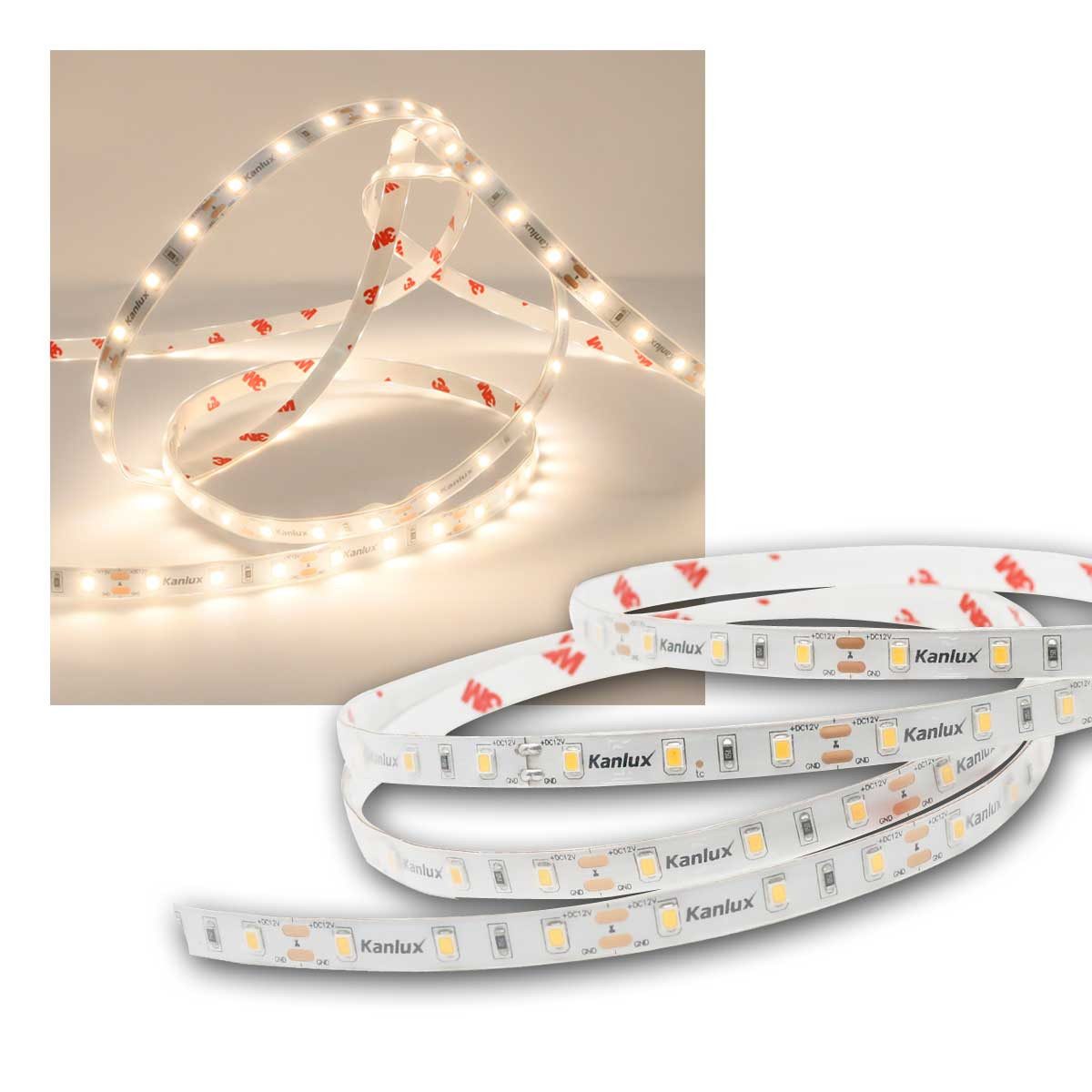 Kanlux LED-Streifen LED Streifen 5m 60 LED/m neutralweiß 12V IP65 Ra90
