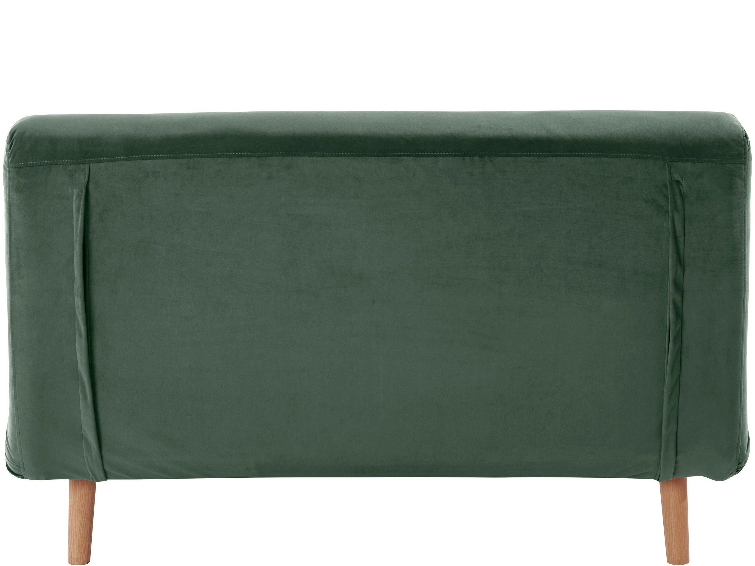 loft24 Daybett Malina, Tagesbett im Sofa Design mit Schlafsofa dunkelgrün Samtbezug modernen