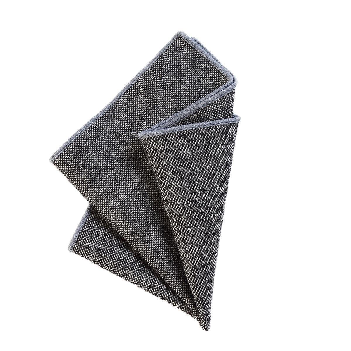 DonDon Einstecktuch DonDon Einstecktuch Tweed Style einfarbig, (Packung, 1-St. Packung), zum Falten, Tweed-Look