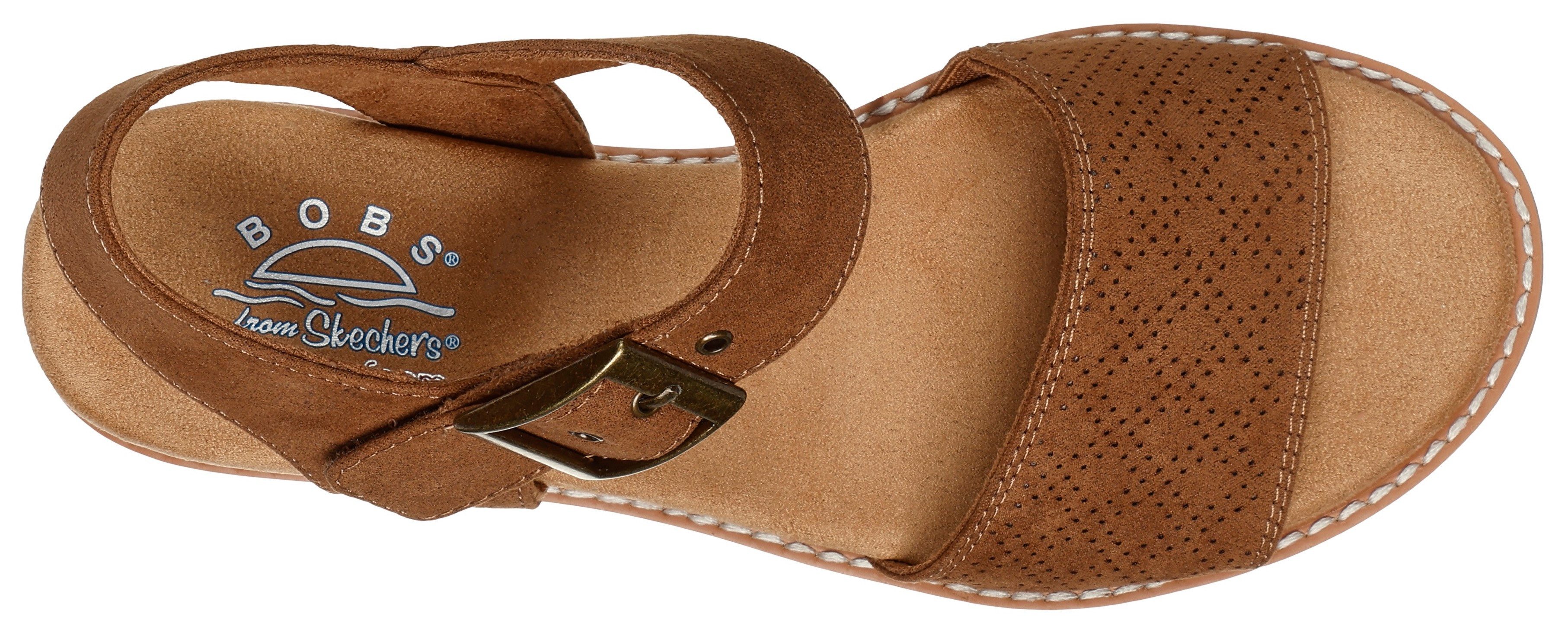 Skechers DESERT KISS Keilsandalette Sandale, Keilschuh, Sommerschuh in veganer Verarbeitung