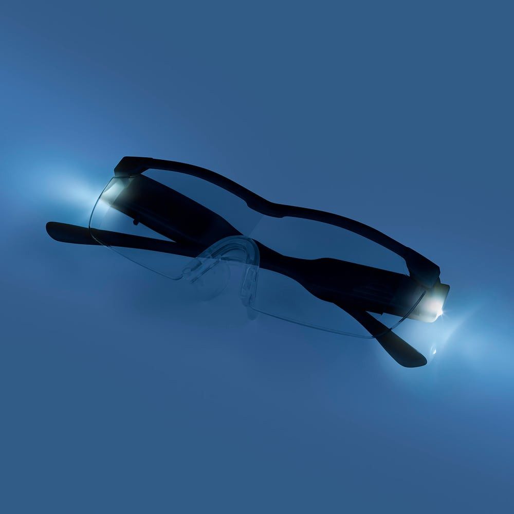 EASYmaxx Lupenbrille EASYmaxx Vergrößerungsbrille LED schwarz – Bild 4 von 5