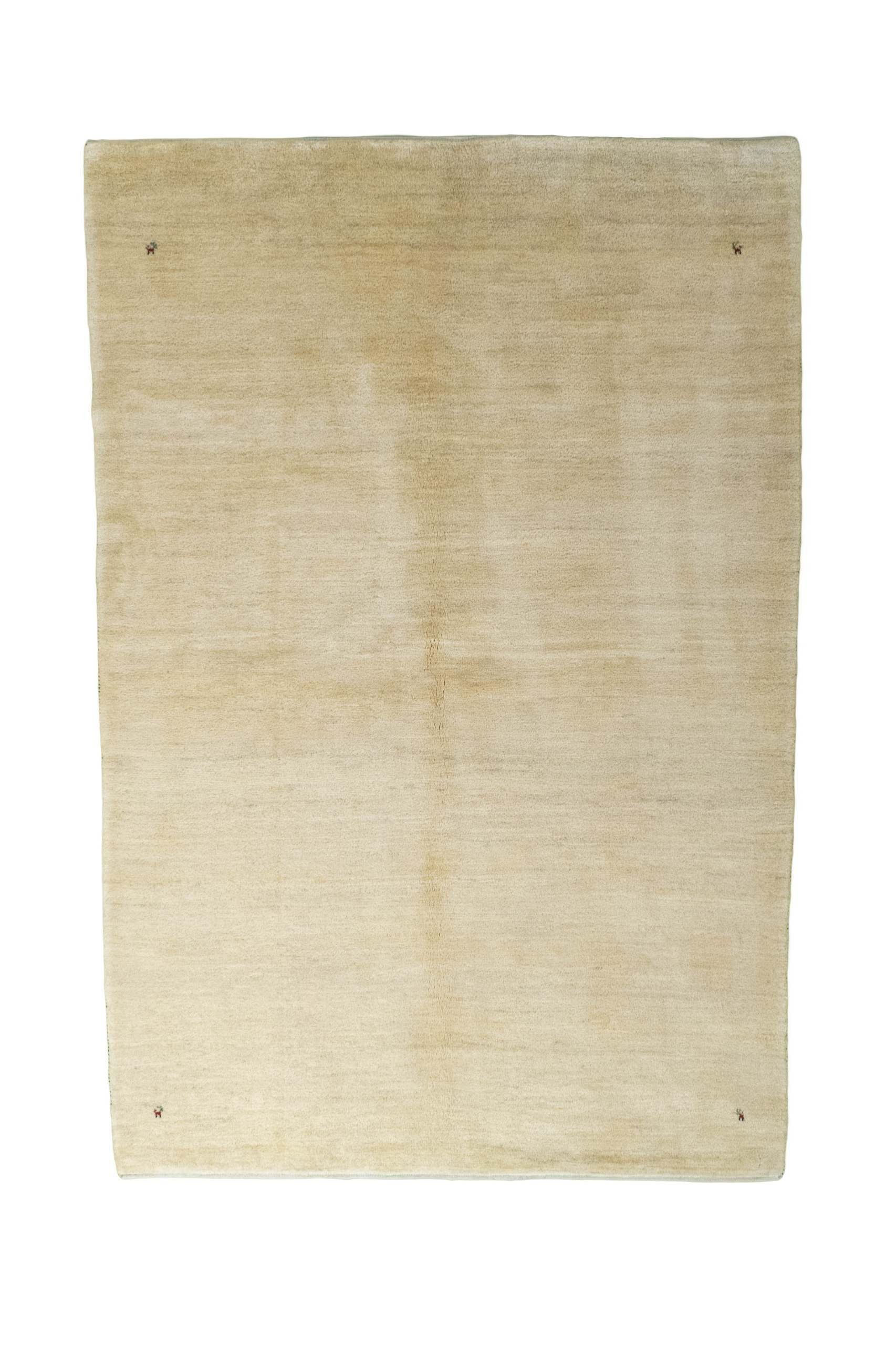 CABBEL Orientteppich 302x203 cm Perser Gabbeh Beige Schurwolle Handgeknüpft Nomaden Unikat, rechteckig, Höhe: 10 mm, 100% Schurwolle – weich, pflegeleicht, traditionelle Knüpfdichte