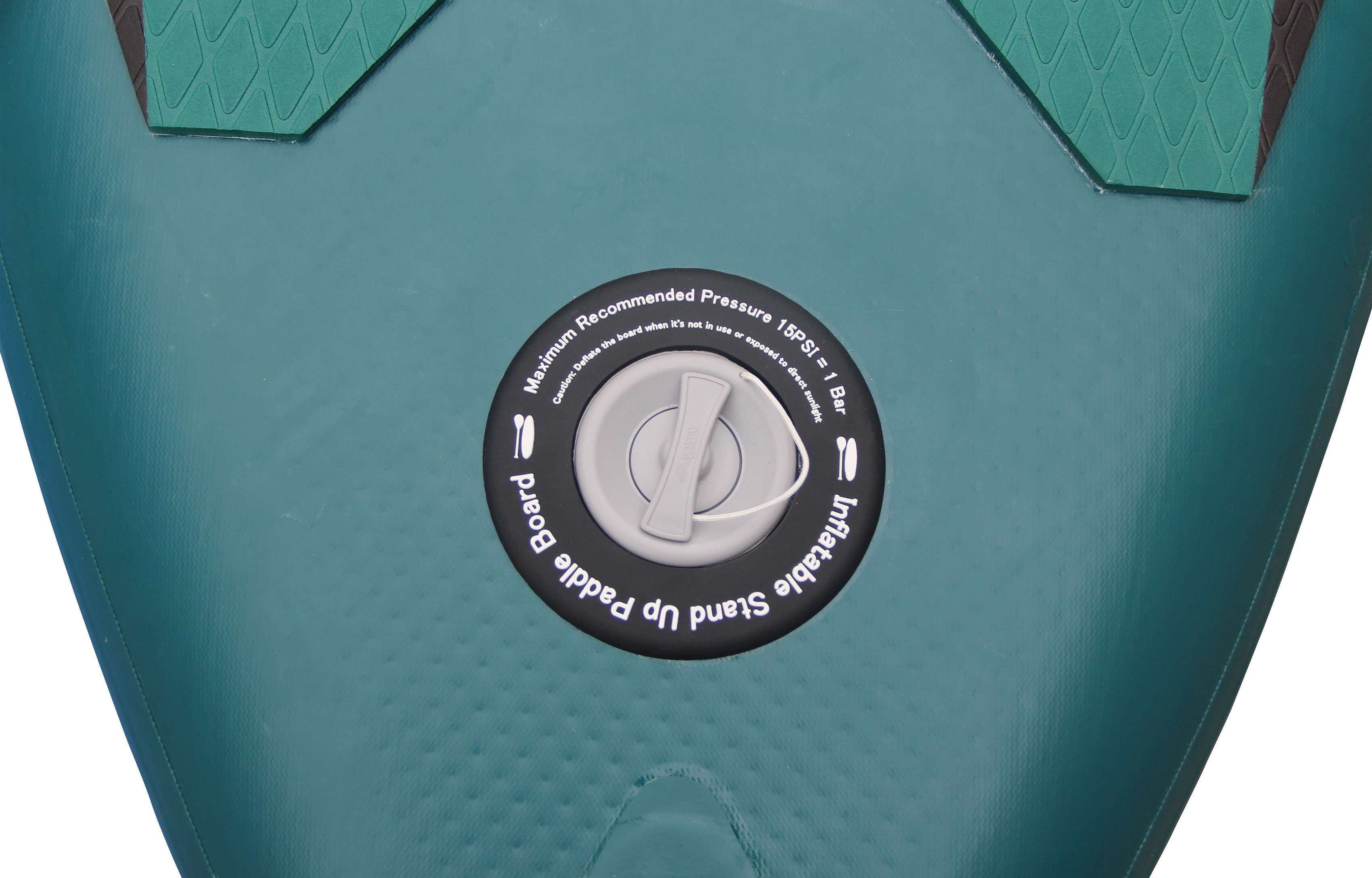 L.A. Sports Inflatable SUP-Board 6 Pumpe Transportrucksack) Paddel, (Set, mit und Devil, tlg