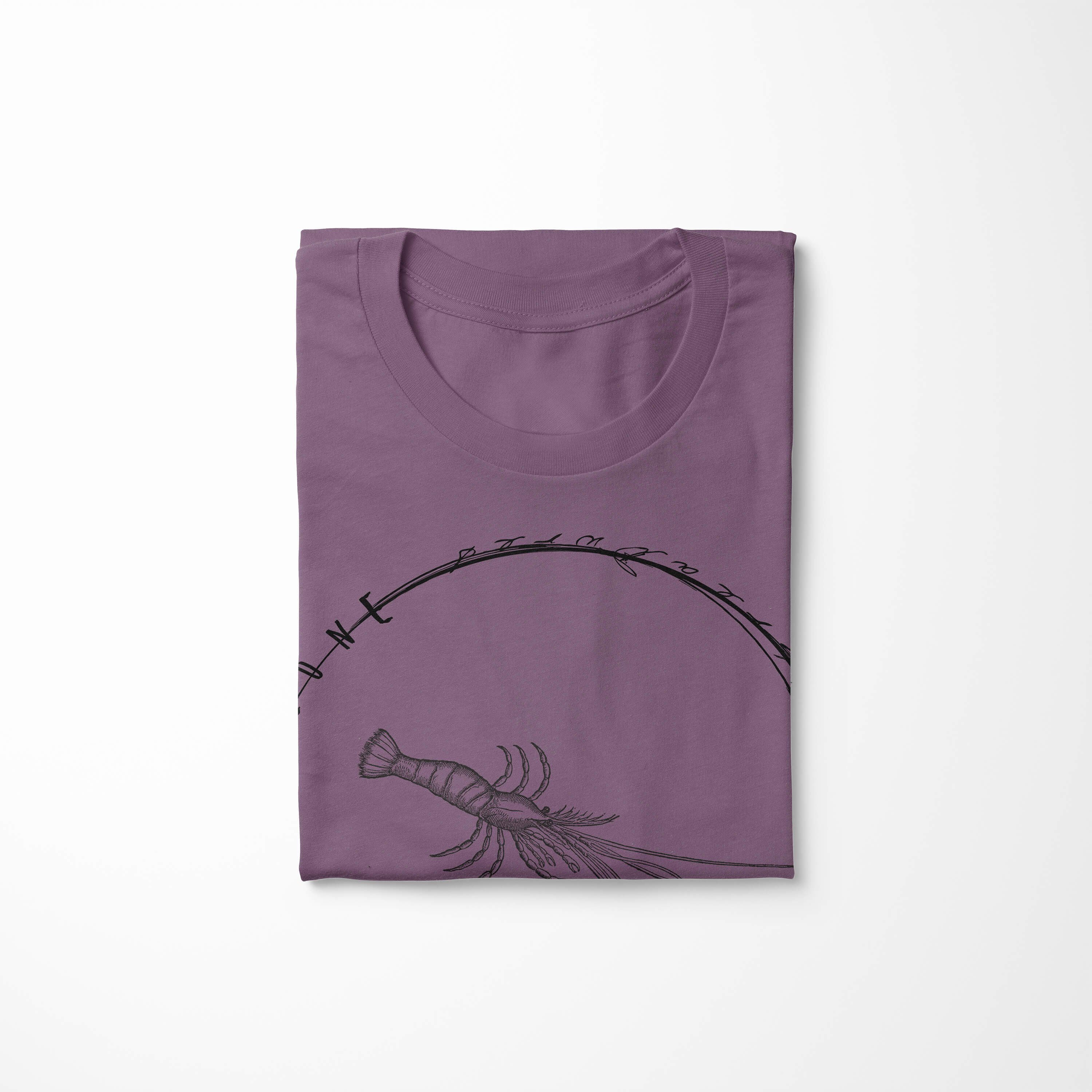 / T-Shirt Sea und Sinus T-Shirt Fische Schnitt sportlicher feine Struktur Creatures, Tiefsee - Sea 012 Shiraz Art Serie: