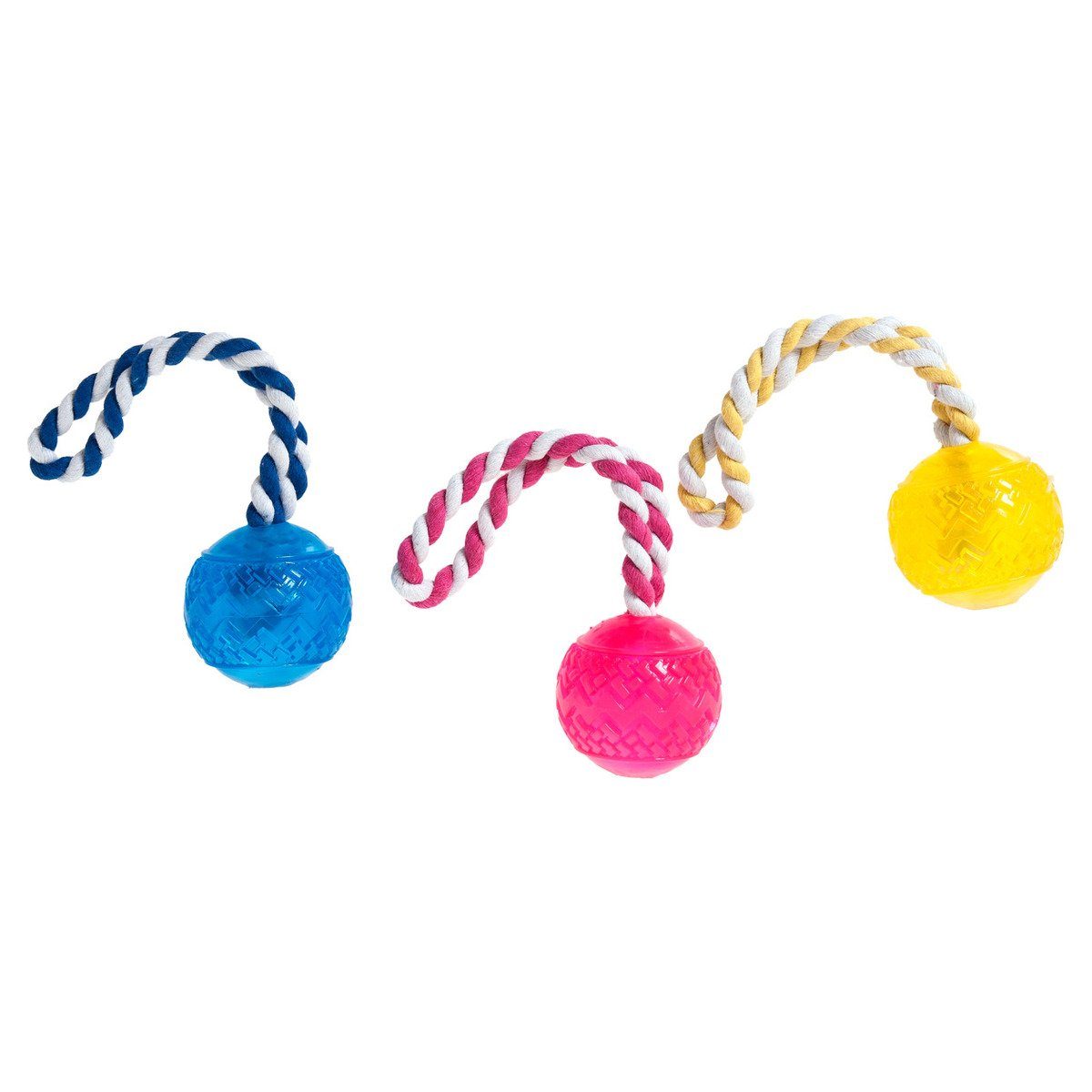 Outdoor-Spielzeug Hundespielzeug good4fun Ball mit Seil