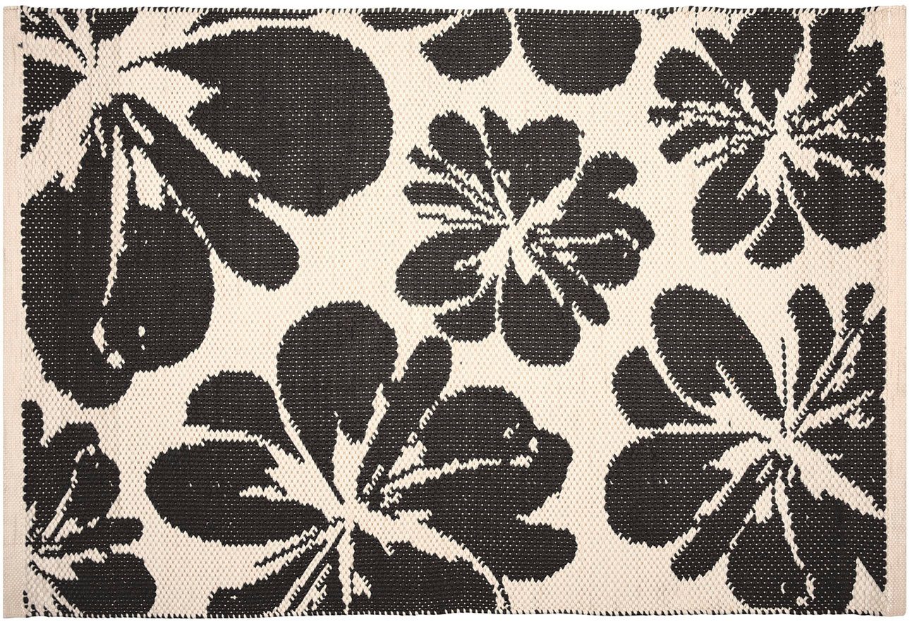 PAD Fußmatte BLOOM, rechteckig, Höhe: 12 mm, Schmutzfangmatte, handgewebt, Blumen Muster, In- und Outdoor geeignet