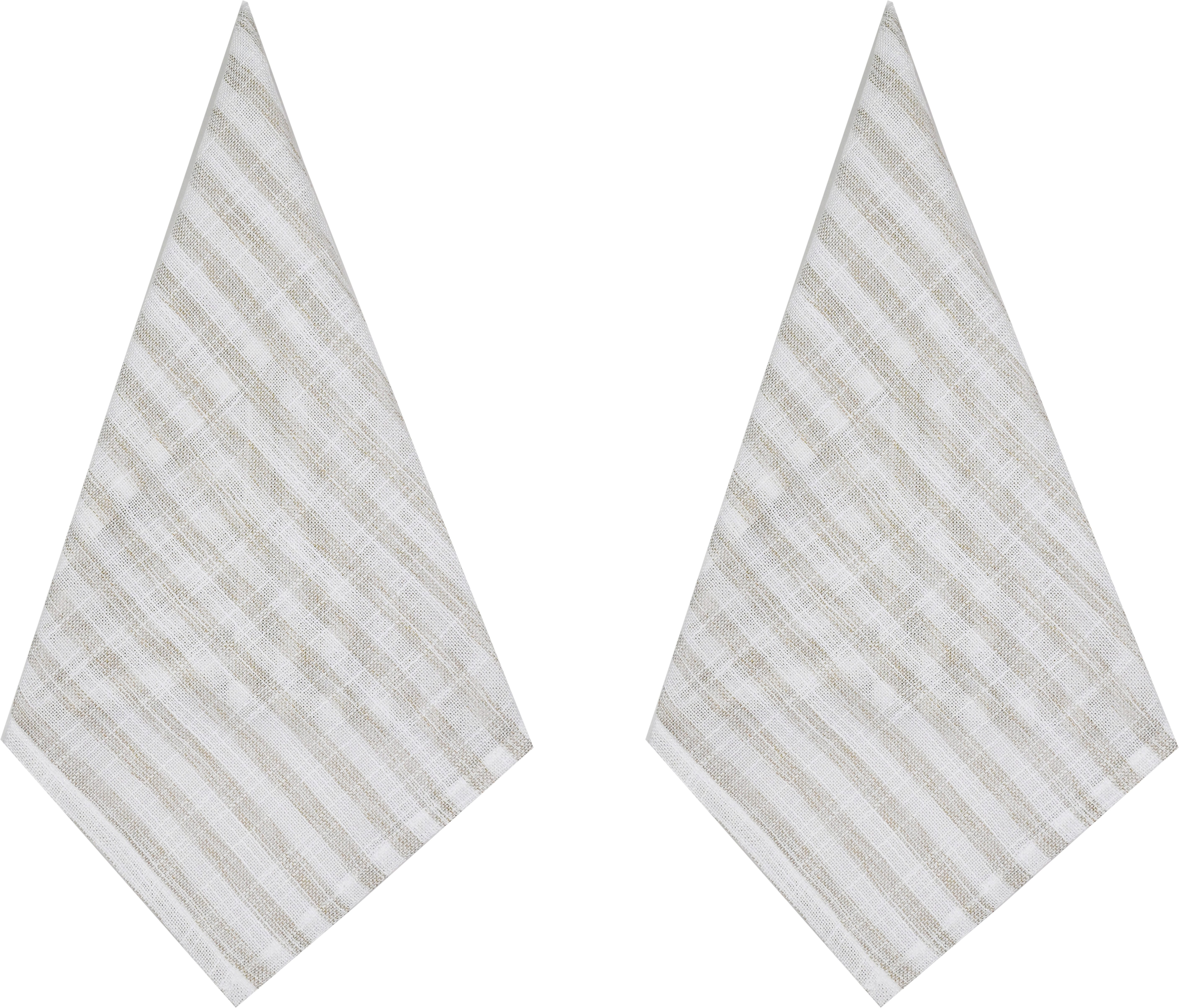 OTTO home Platzset Marric, (2-St), Platzset, halbtransparent, Linenoptik mit Streifen