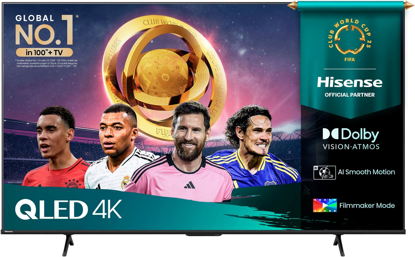 Hisense 65E77Q PRO QLED-Fernseher (164 cm/65 Zoll, 4K Ultra HD, Smart-TV, 4K UHD QLED) schwarz ! RABATT: 10.21% Hisense 65E77Q PRO QLED-Fernseher (164 cm/65 Zoll, 4K Ultra HD, Smart-TV, 4K UHD QLED) schwarz ! RABATT: 10.21%
