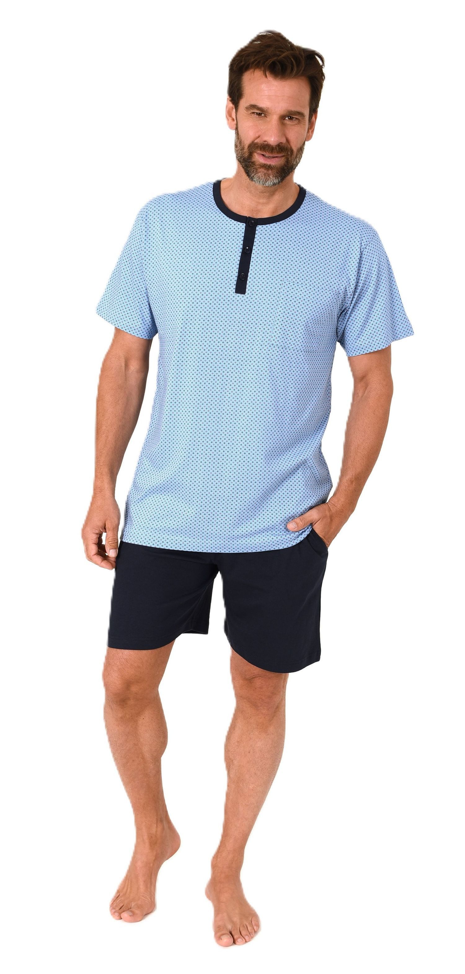 Normann Pyjama Normann Herren Schlafanzug kurzarm günstig online kaufen