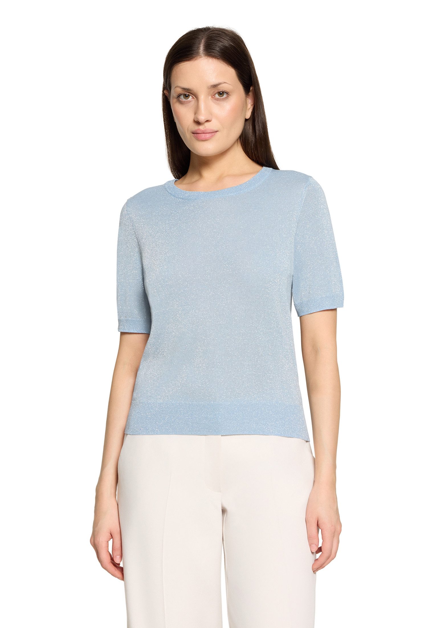 Betty&Co Kurzarmshirt Damen mit Lurexfaden (1-tlg)