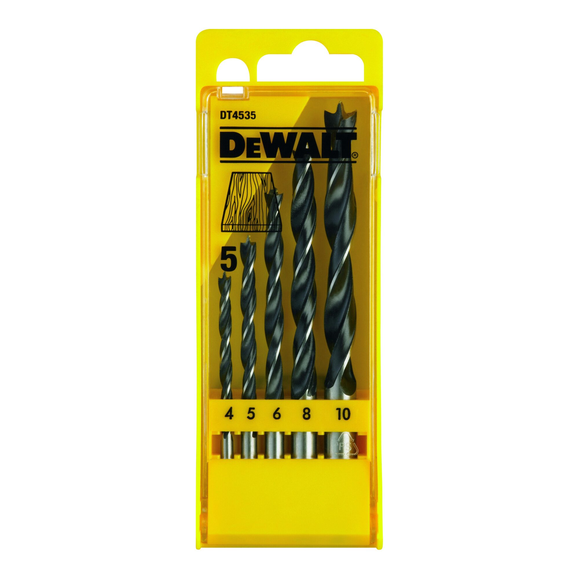 DeWalt Holzbohrer DEWALT Set CV-Holzb. 4-10 (5-tlg) DT4535-QZ