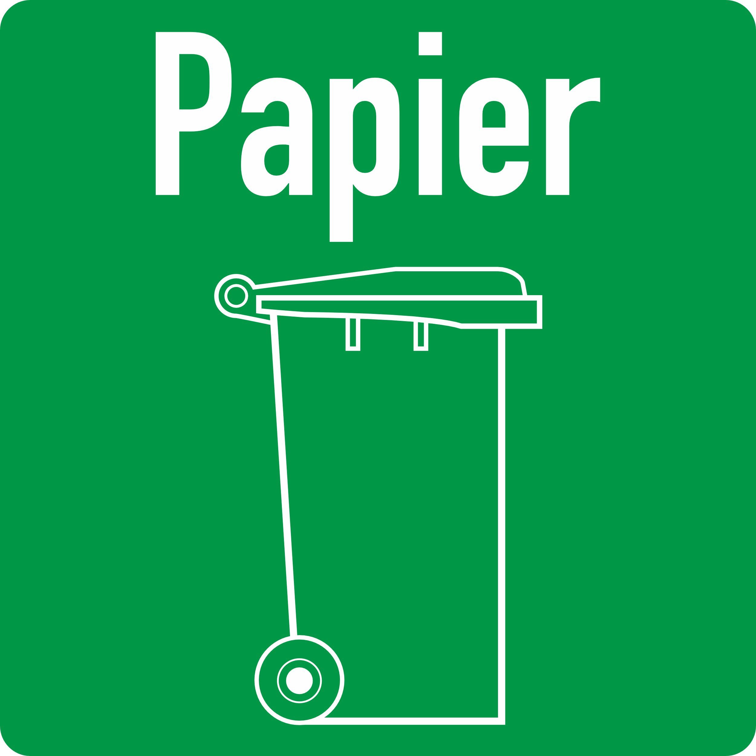 Hermann Schütz Aufkleber Papier 125 x 125 mm PVC, (1tlg)