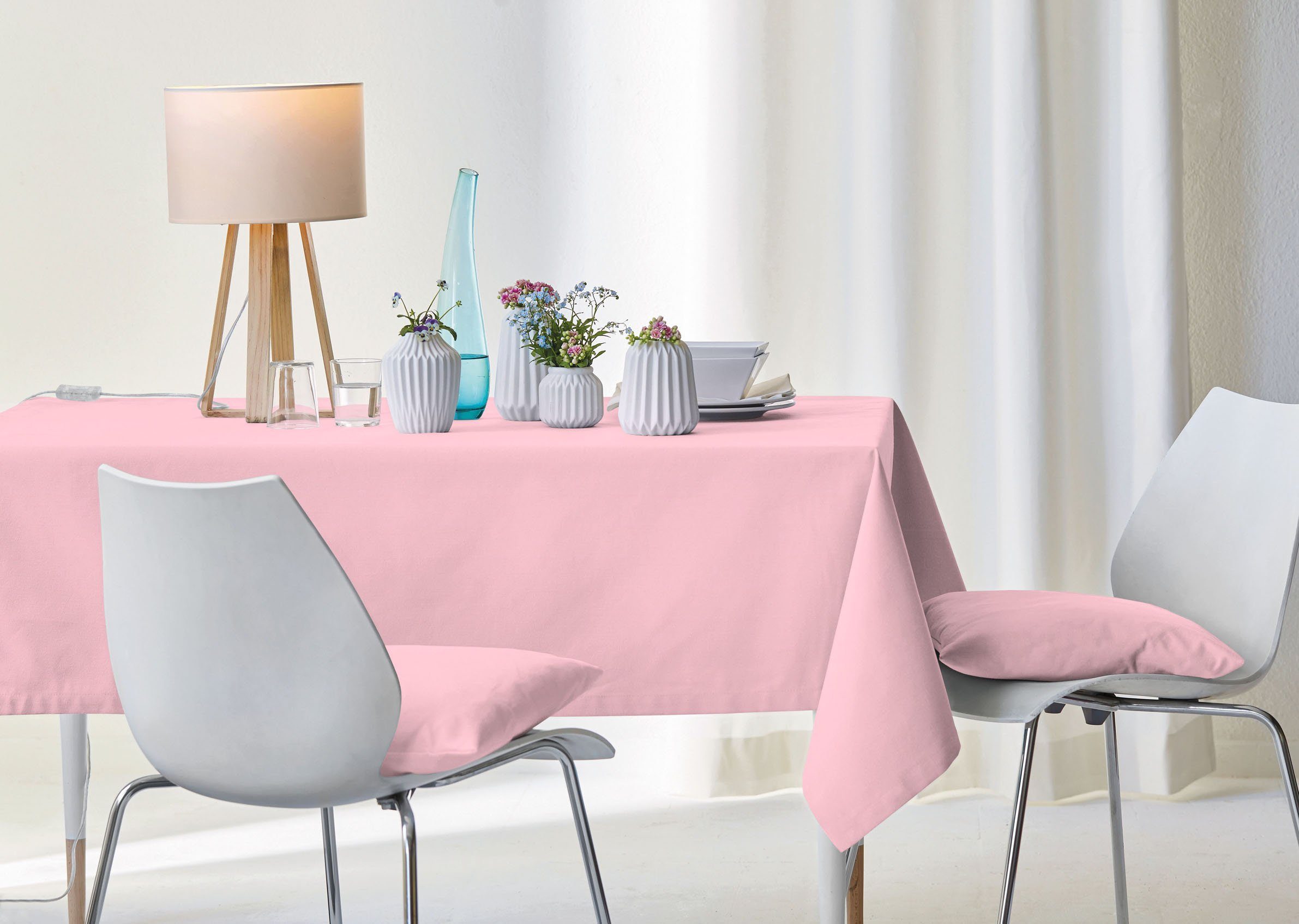 APELT Tischdecke 4362 Rips - UNI (1-tlg), Wasser- und Schmutzabweisend