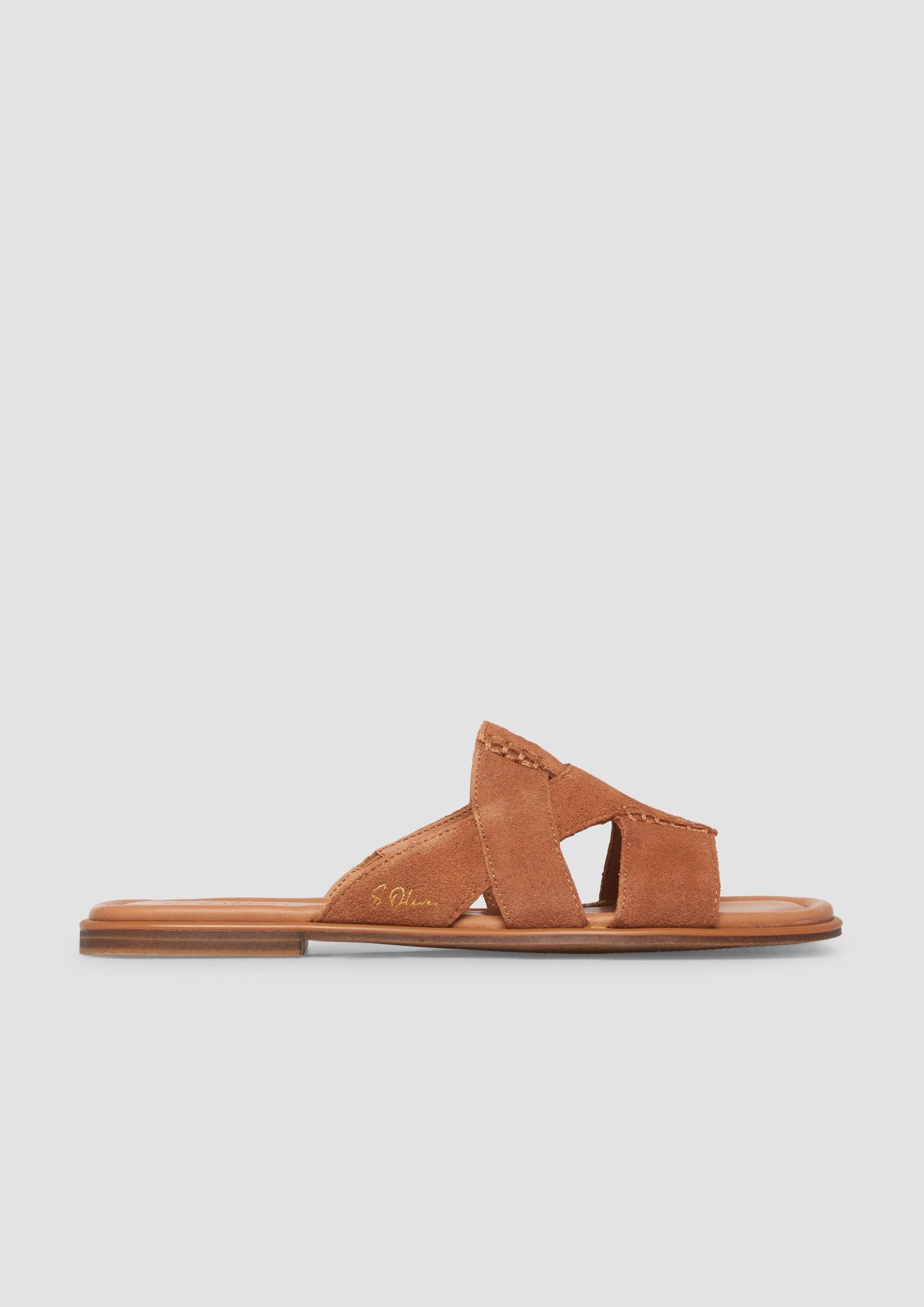 s.Oliver Sandalen Sandale Sandalen aus Veloursleder